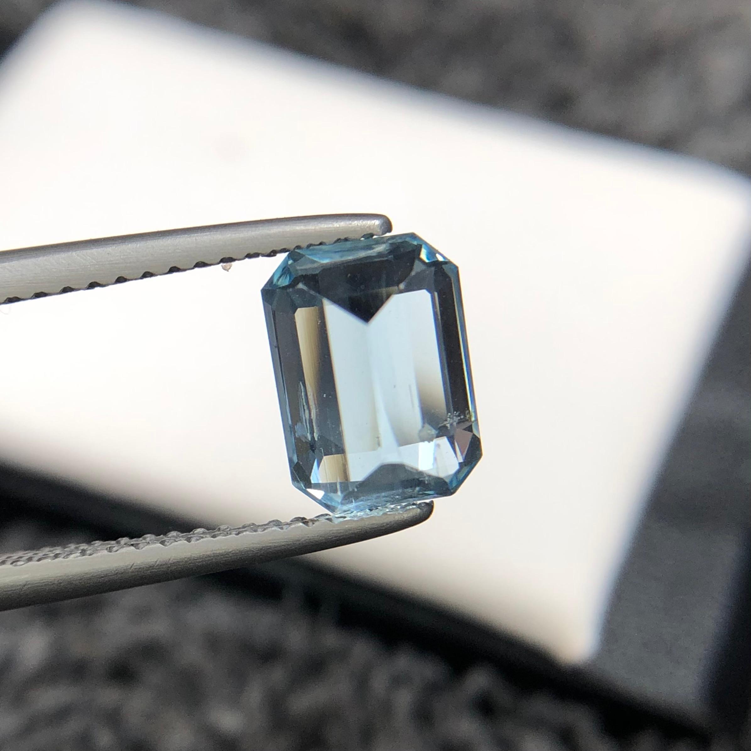 2.20 carats blue Aquamarine from pakistan — view 2