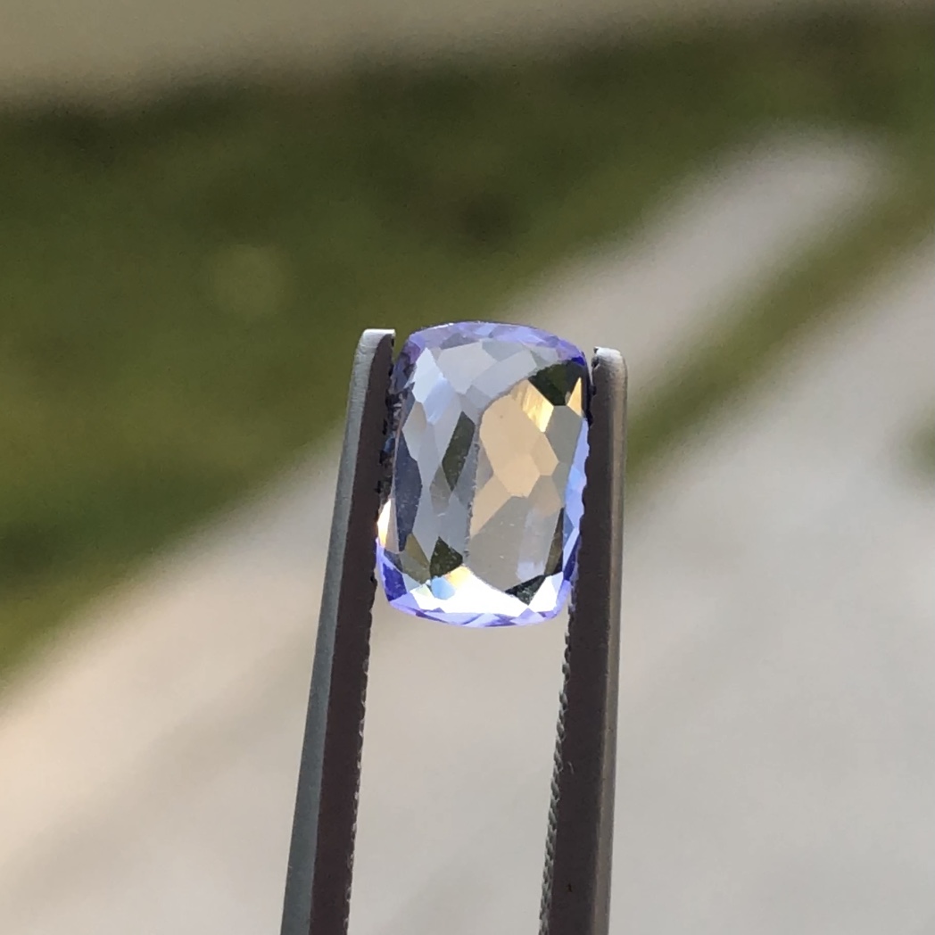 ICA Certified Tanzanite Faceted Gemstone — view 4
