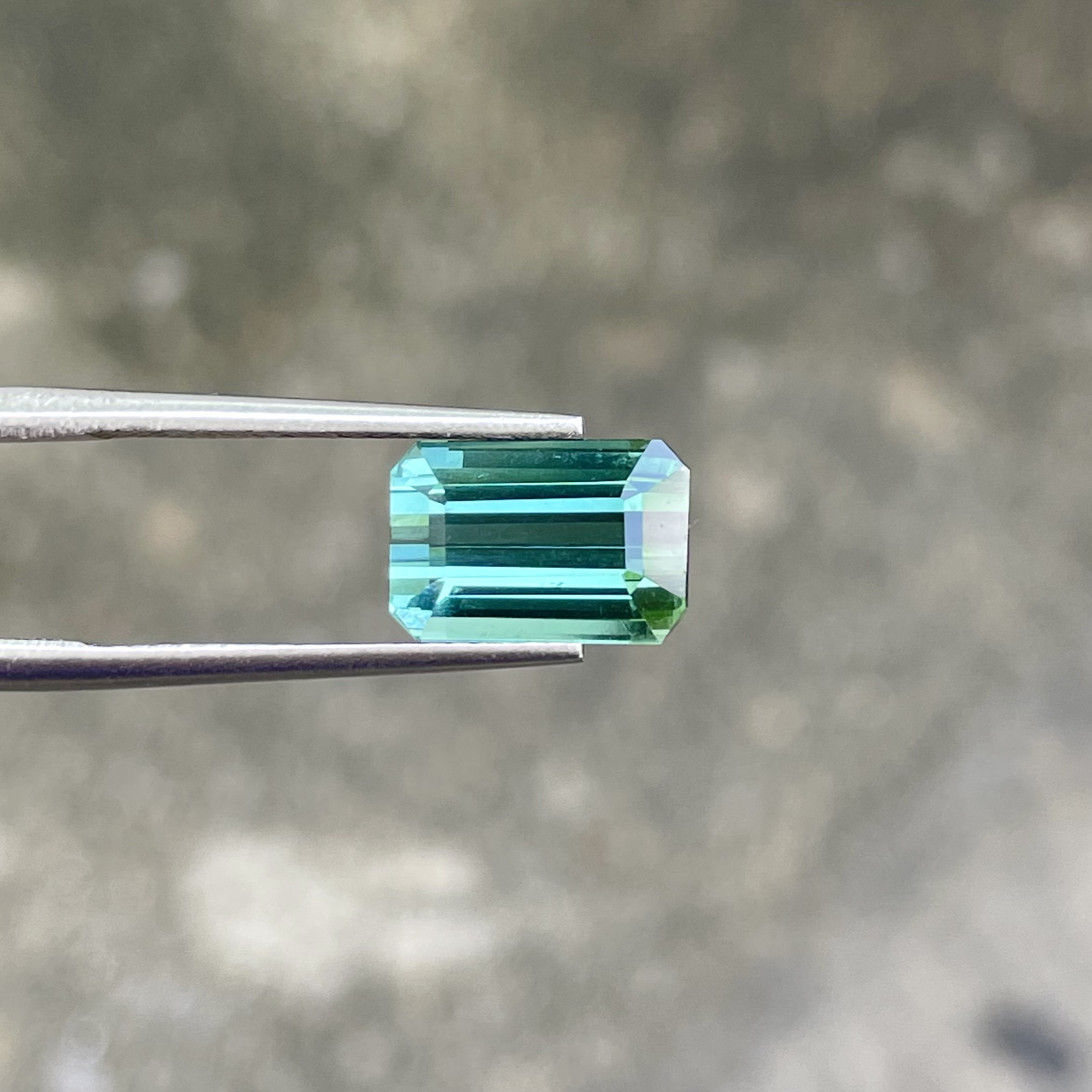 3.75 Carats Bluish Green Tourmaline — view 1