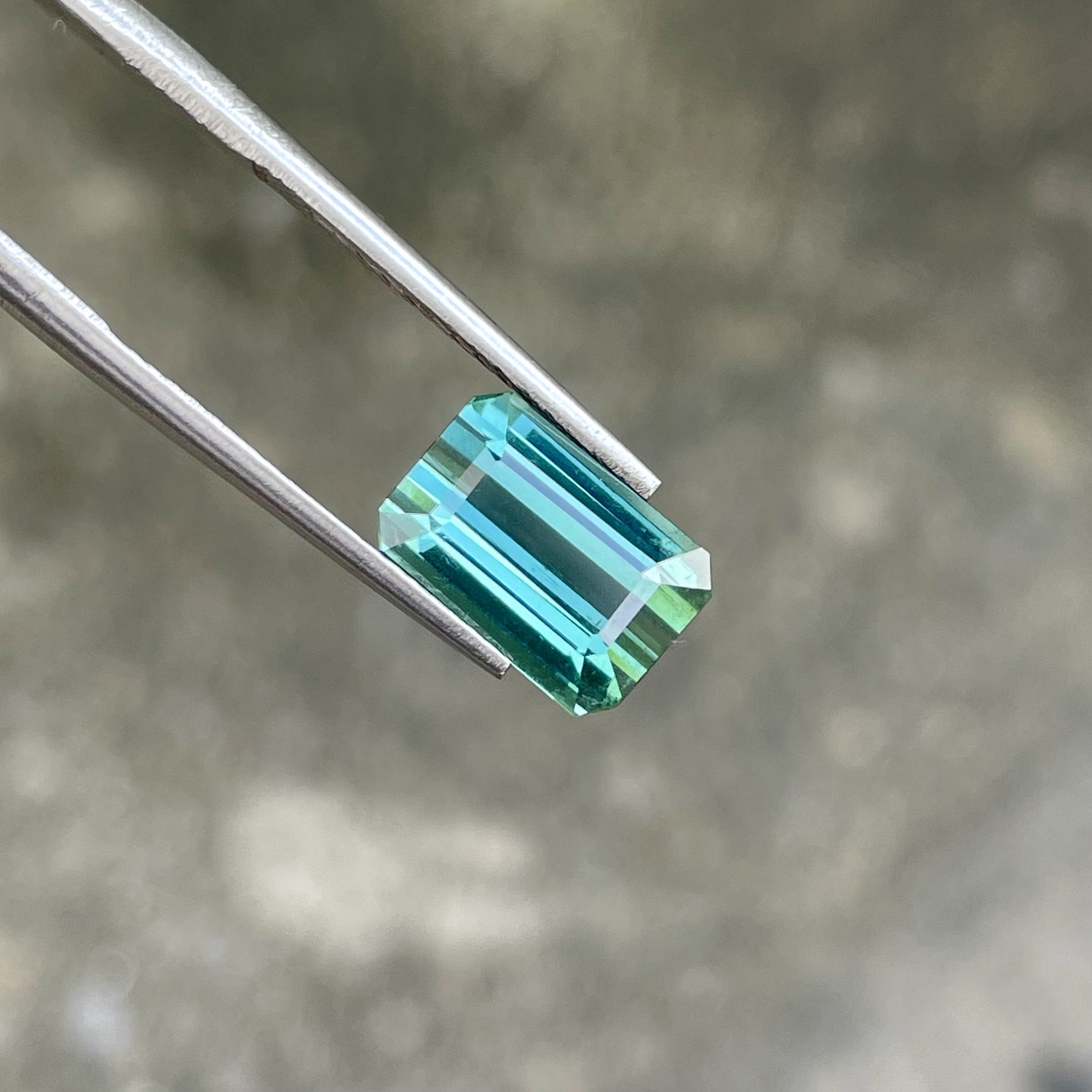 3.75 Carats Bluish Green Tourmaline — view 2