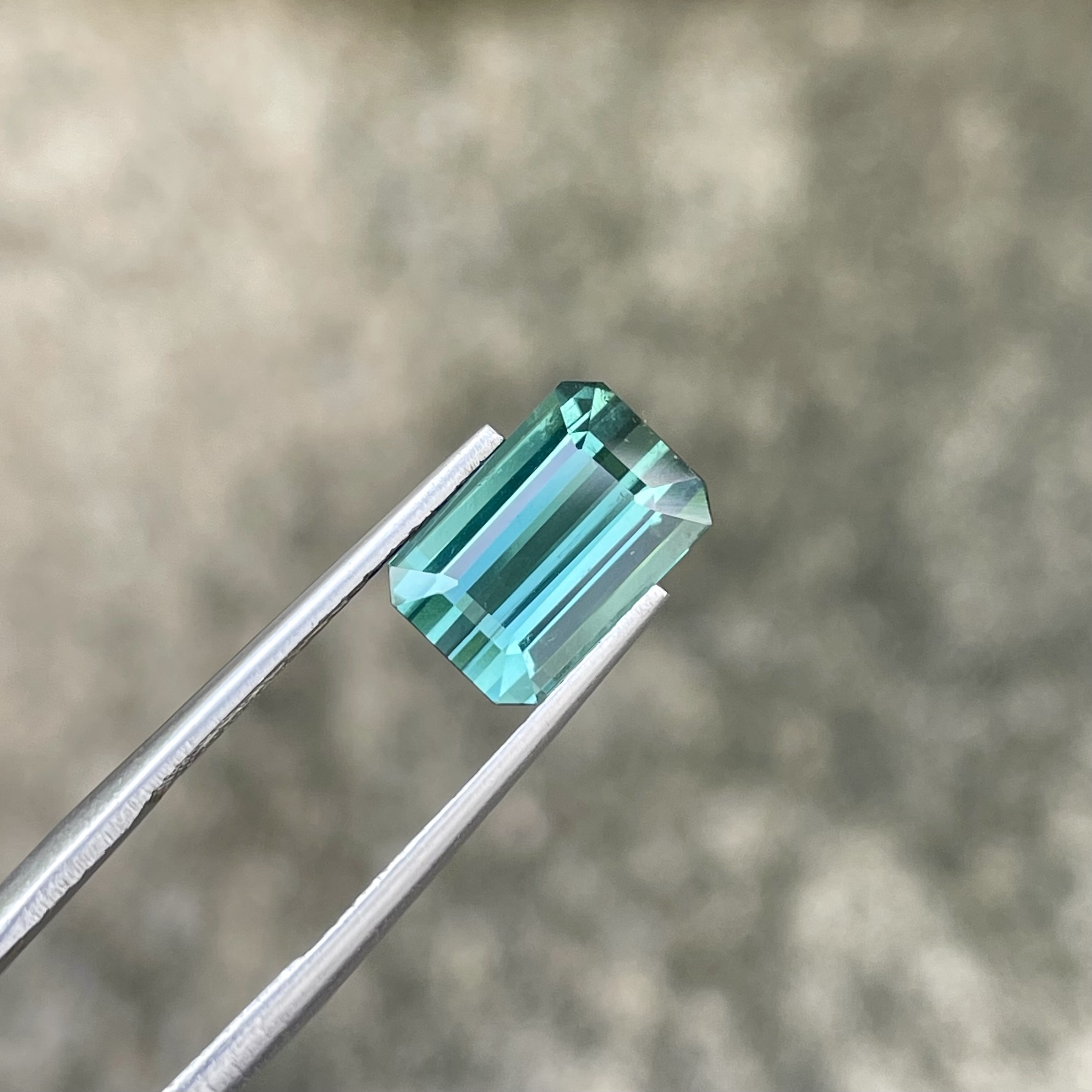 3.75 Carats Bluish Green Tourmaline — view 3