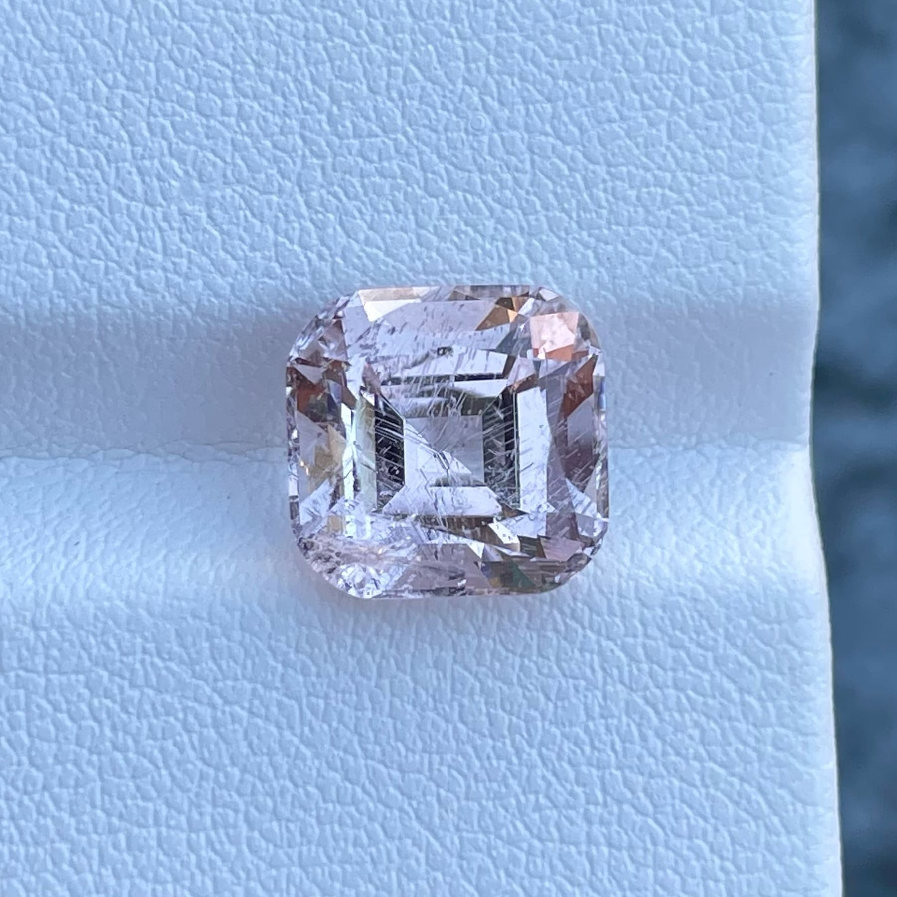 Light Pink Natural Morganite Stone For Ring — view 2