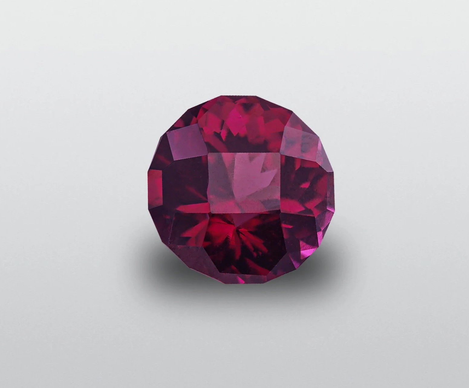 Red Natural Garnet — view 1