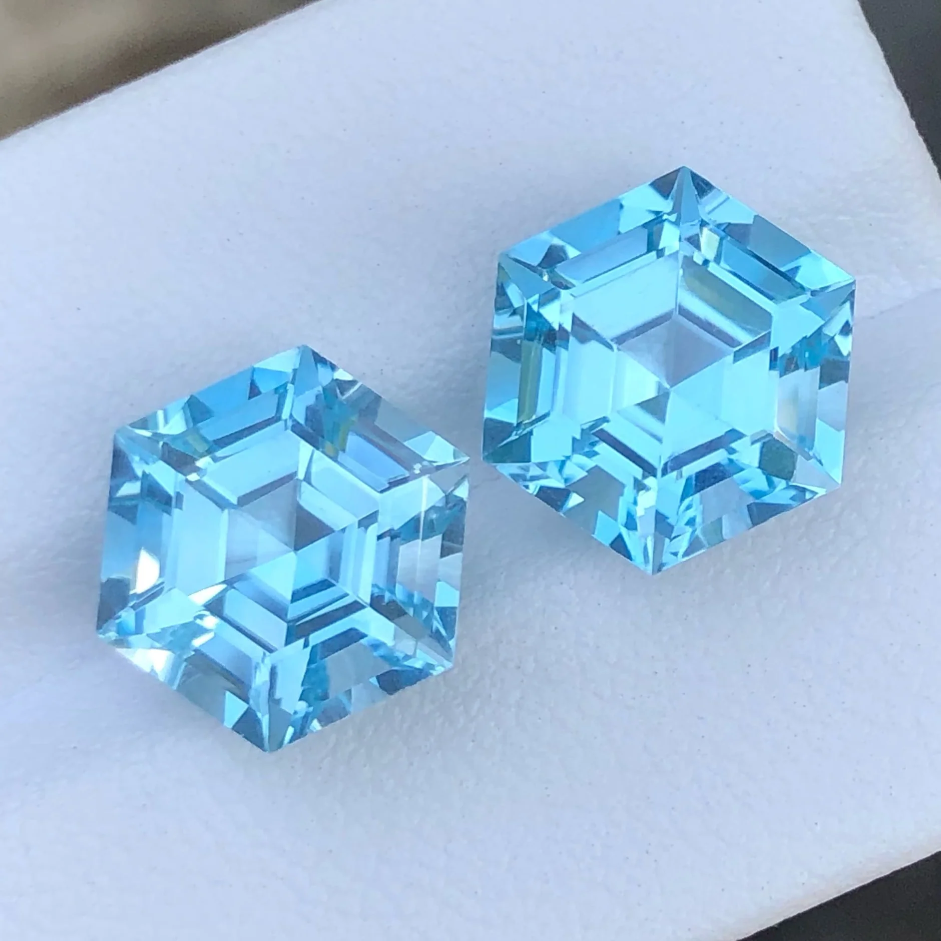 Columbia Blue  Topaz Pair — view 1