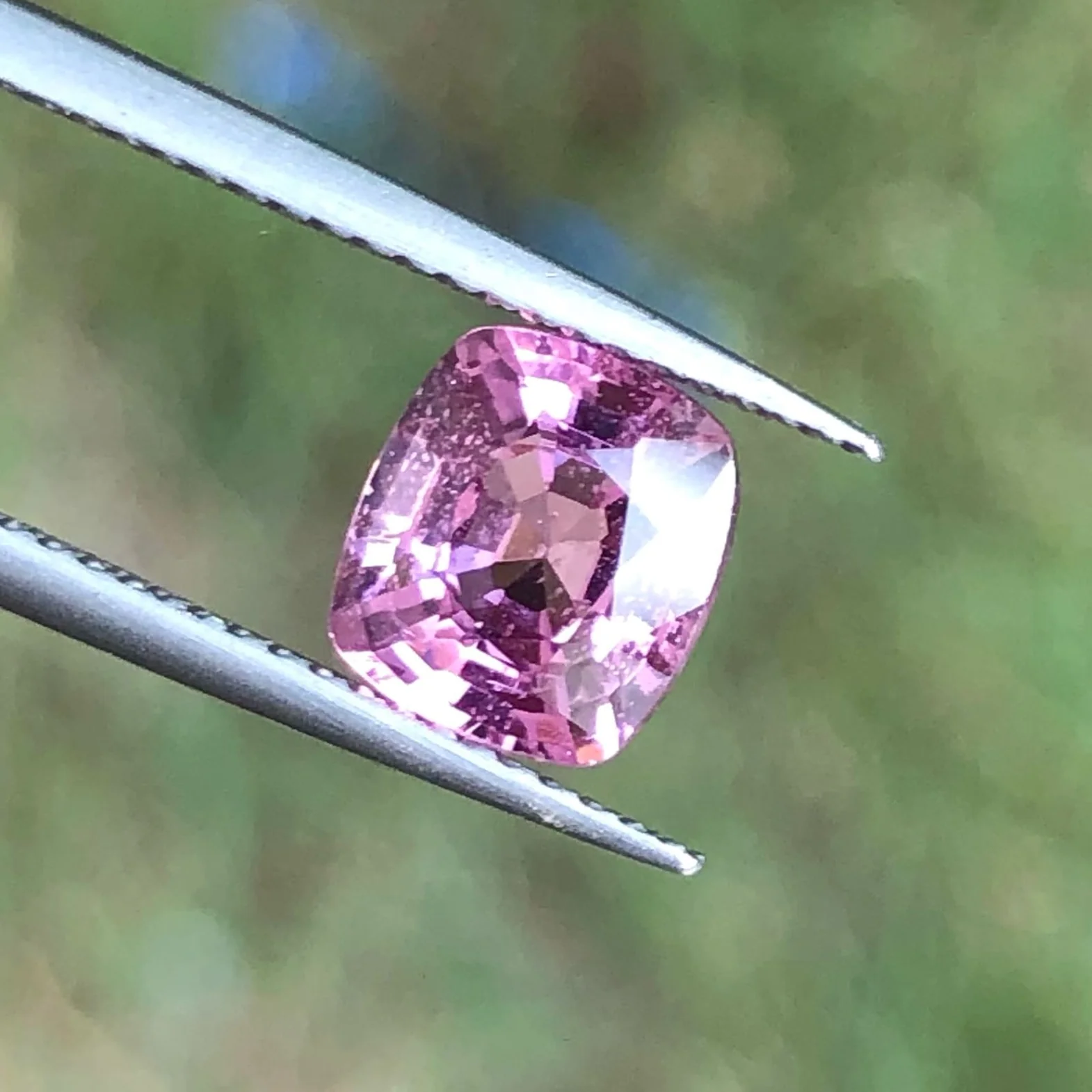 Faceted Blossom Pink spinel — view 2