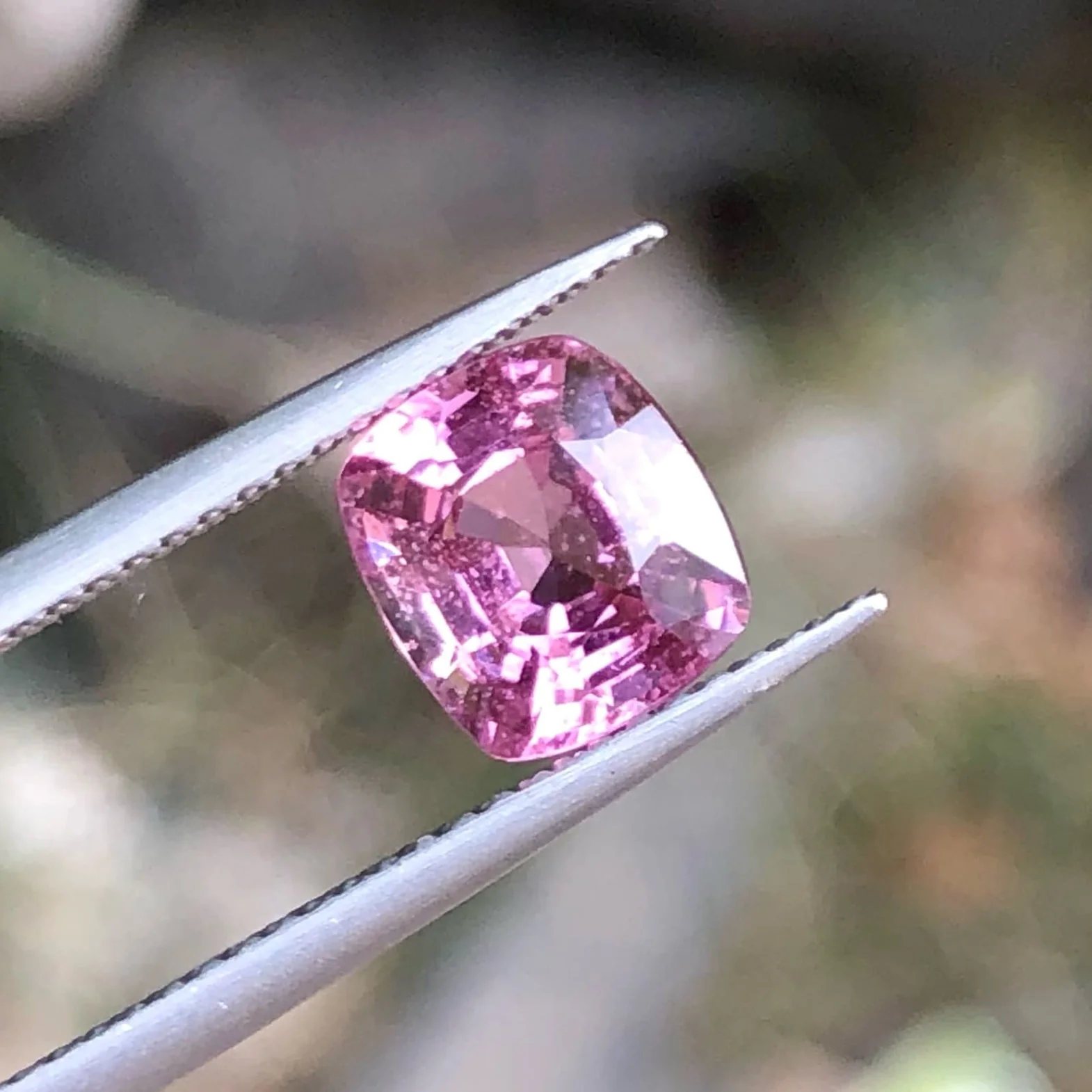 Faceted Blossom Pink spinel — view 3