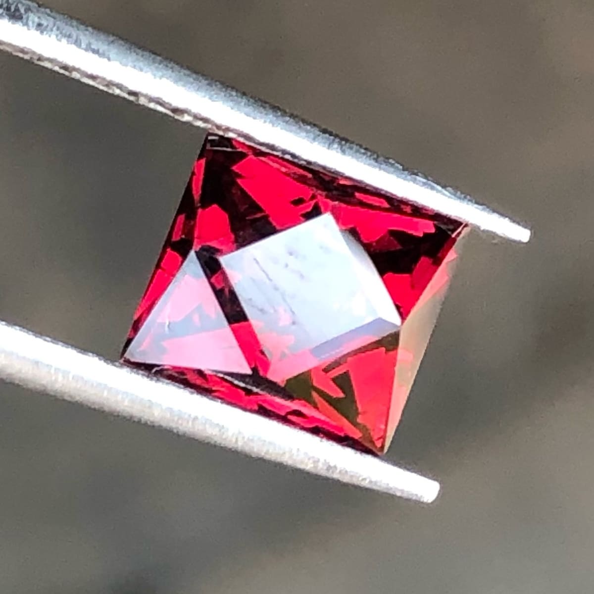 2.40 Carats Cool Red Rhodalite Garnet Loose Gemstone — view 1