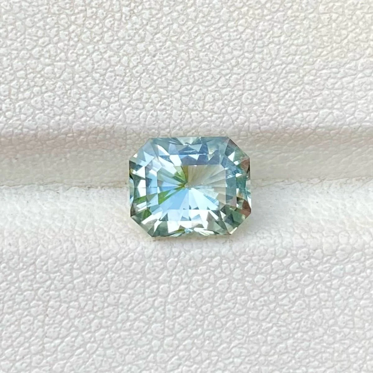 Loose Tropical Blue Aquamarine Gemstone — view 2