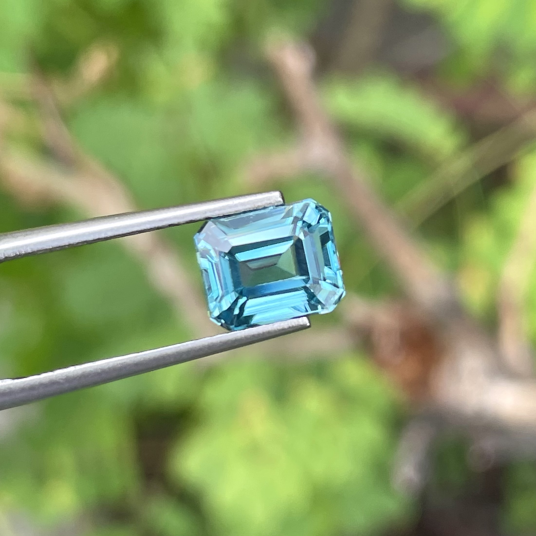 Natural Blue Zircon — view 2