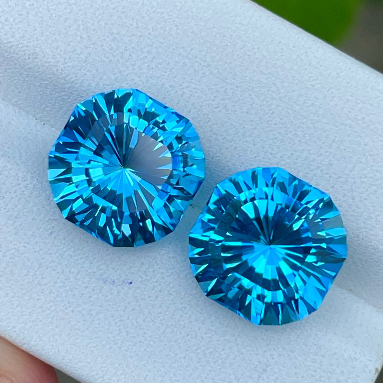 Neon Blue Topaz Pair — view 2
