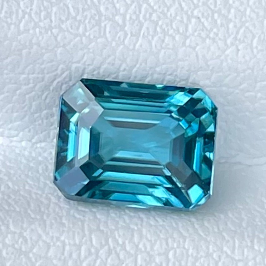 Natural Blue Zircon — view 2