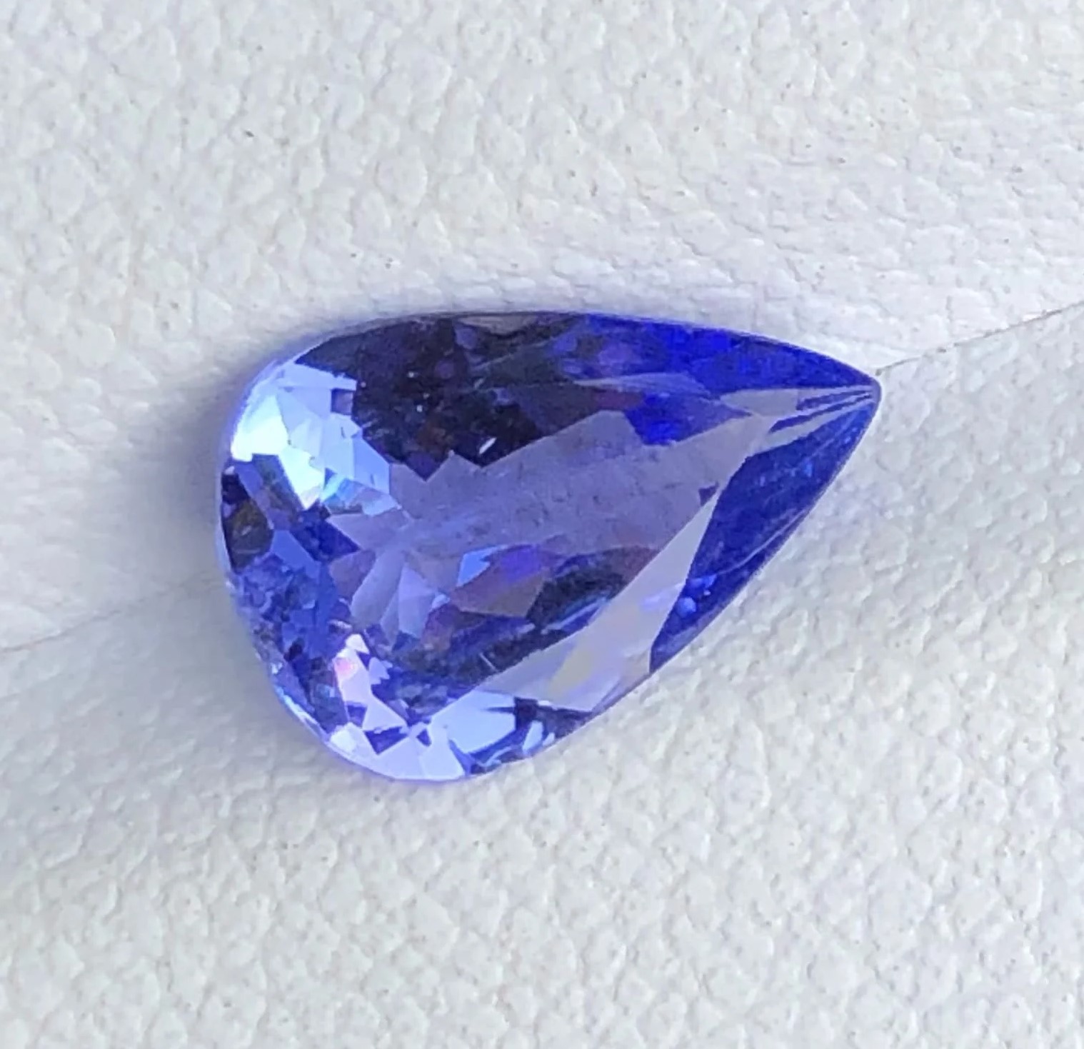 Cerulean Blue Tanzanite — view 1