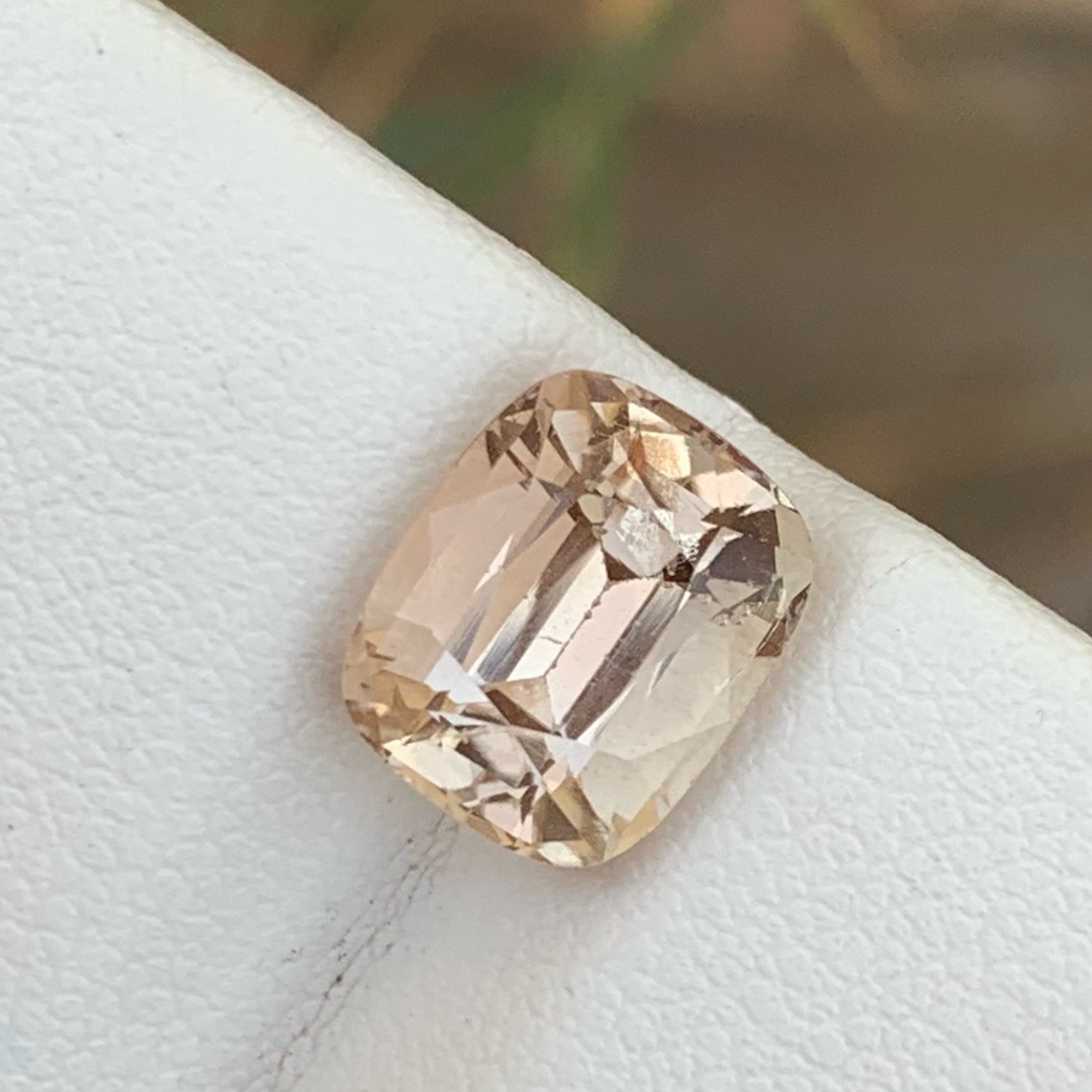 4.15 Carats Cushion Shape Imperial Topaz Loose Gemstone — view 3