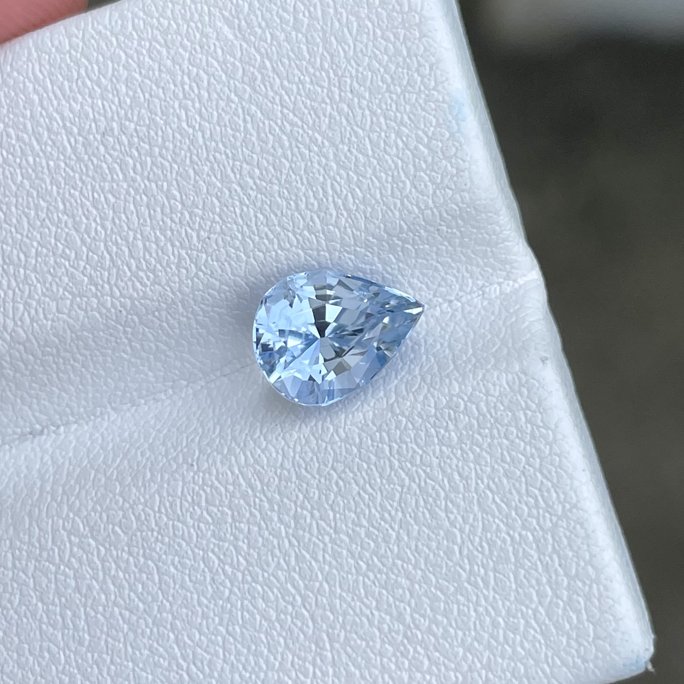 1.85 Carats Pear Shape Aquamarine Loose Gemstone — view 2