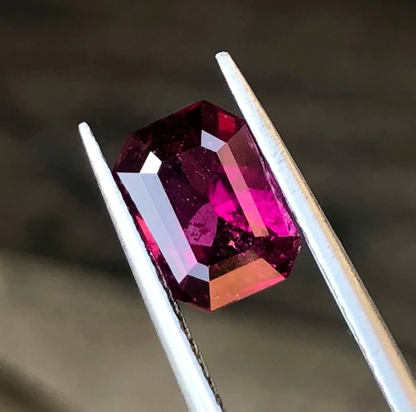 Pinkish Red Rhodolite Garnet — view 2