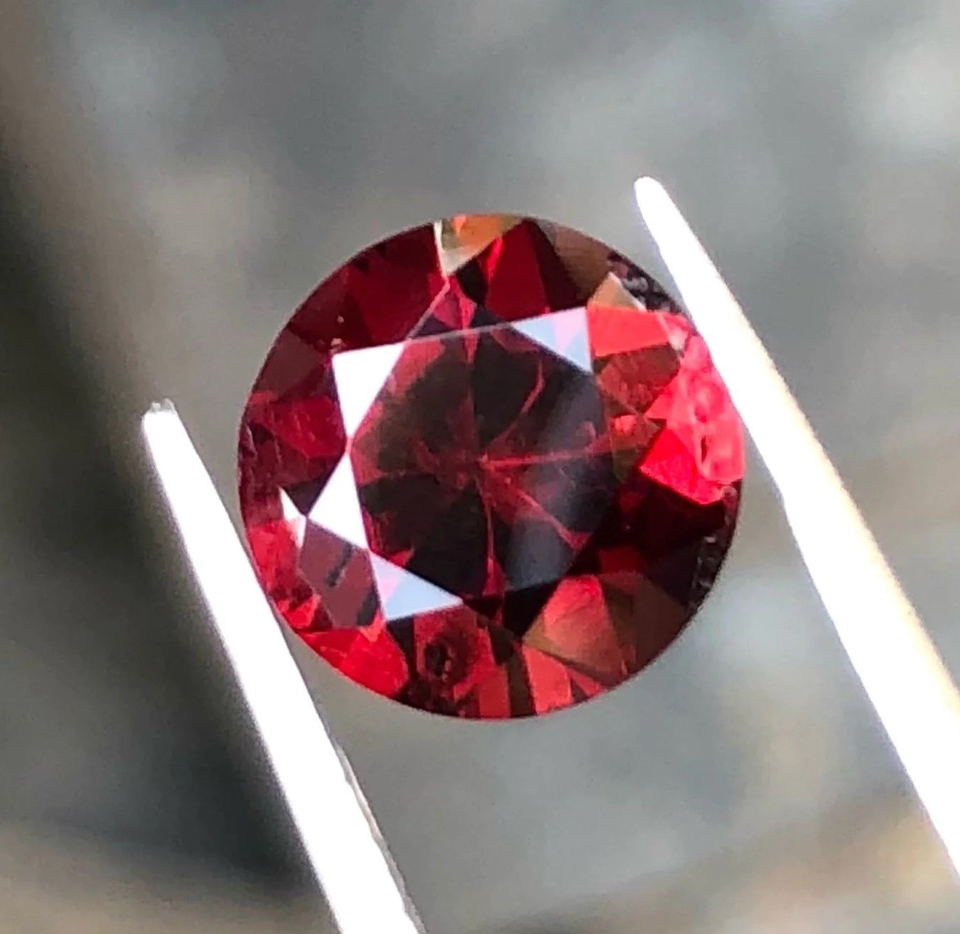 Maroon Red Rhodolite Garnet — view 2