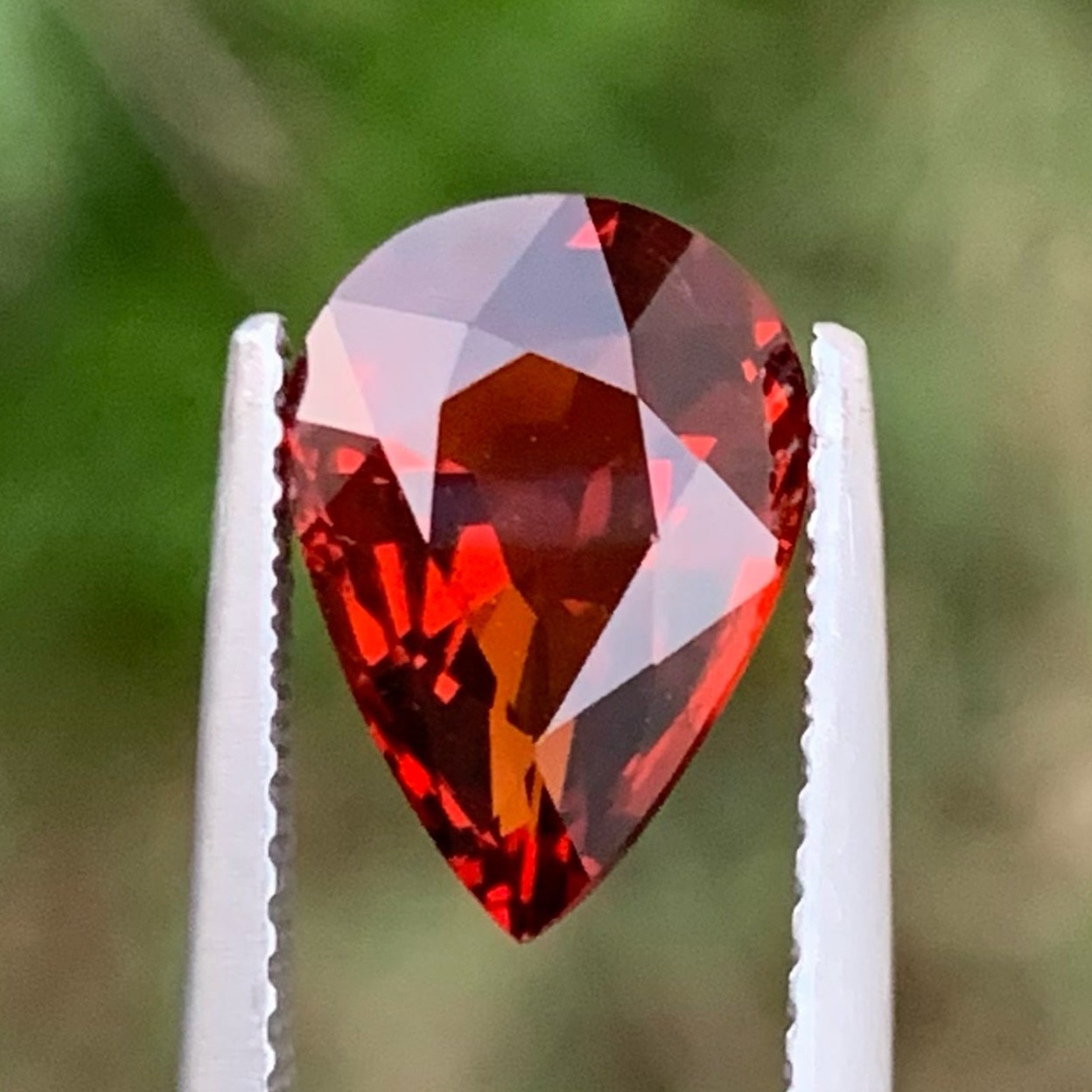 Pear Cut Garnet Gemstone — view 1