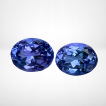Blue Tanzanite Pair — view 2