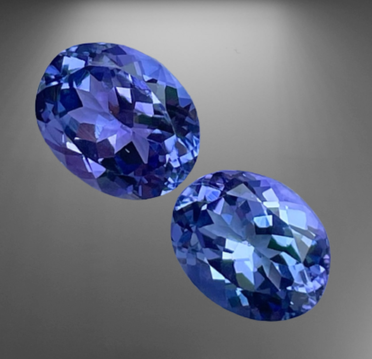 Blue Tanzanite Pair — view 6