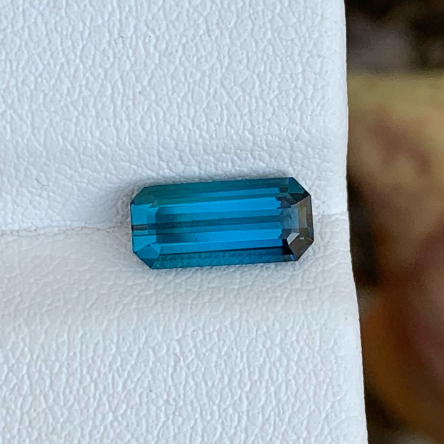 1.35 Carats Ink Blue Tourmaline From Afghanistan Loose Gemstone — view 2