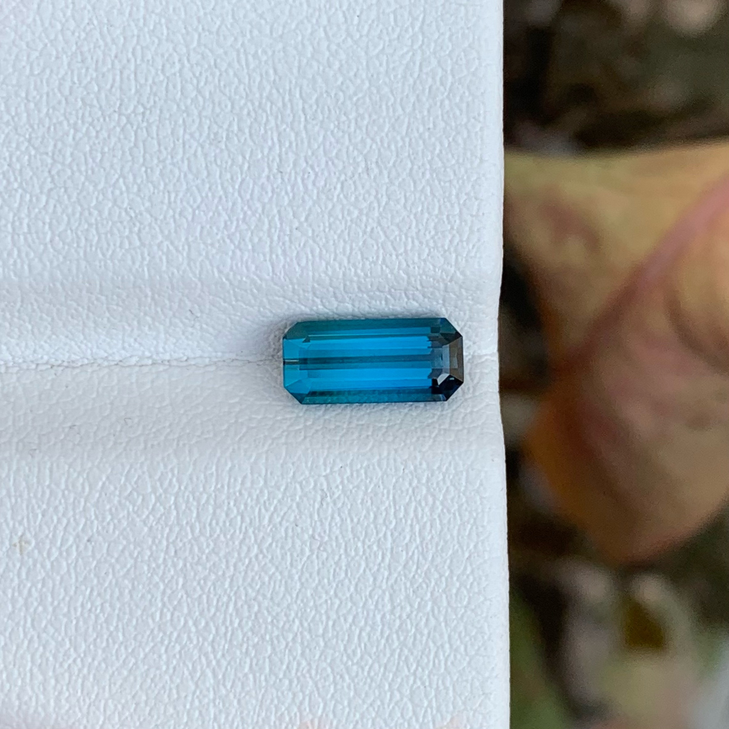 1.35 Carats Ink Blue Tourmaline From Afghanistan Loose Gemstone — view 3