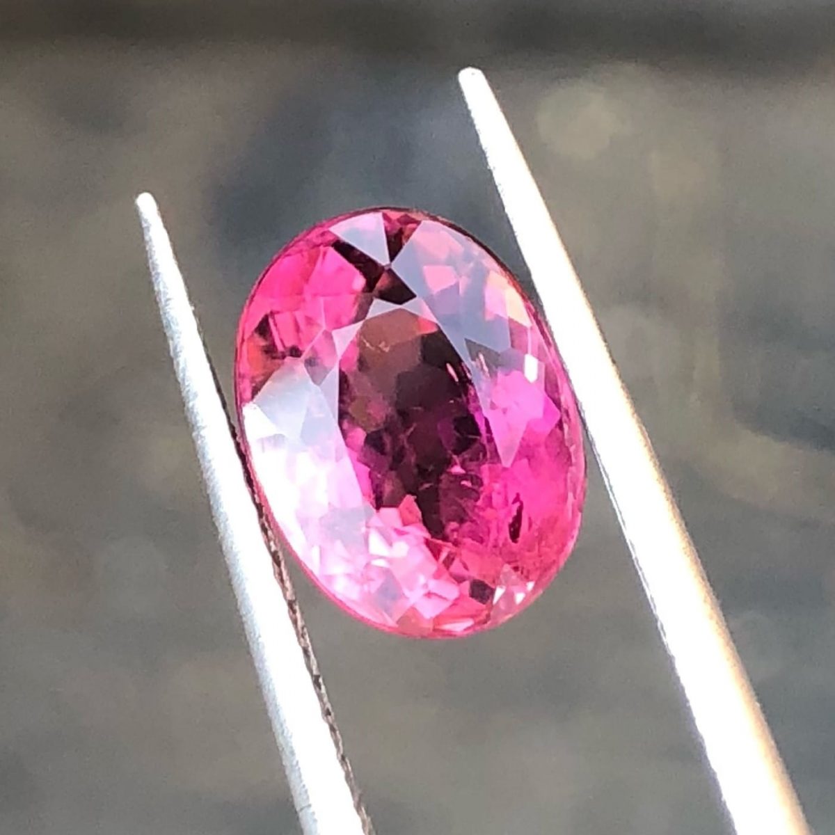 3.20 Carats Faceted Hot Pink Rubellite Tourmaline