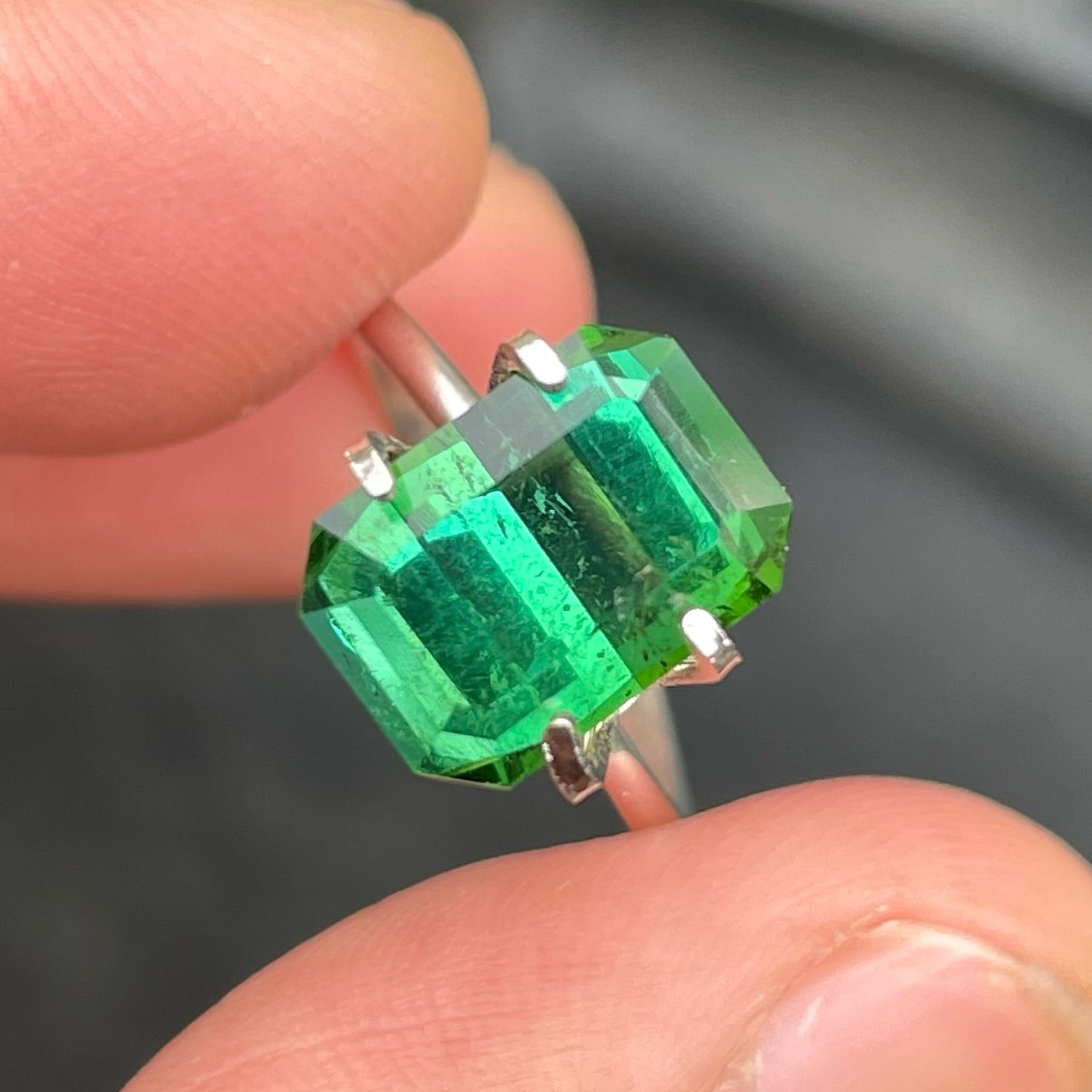 4.87 carats Greenish Blue Tourmaline from Africa — view 2