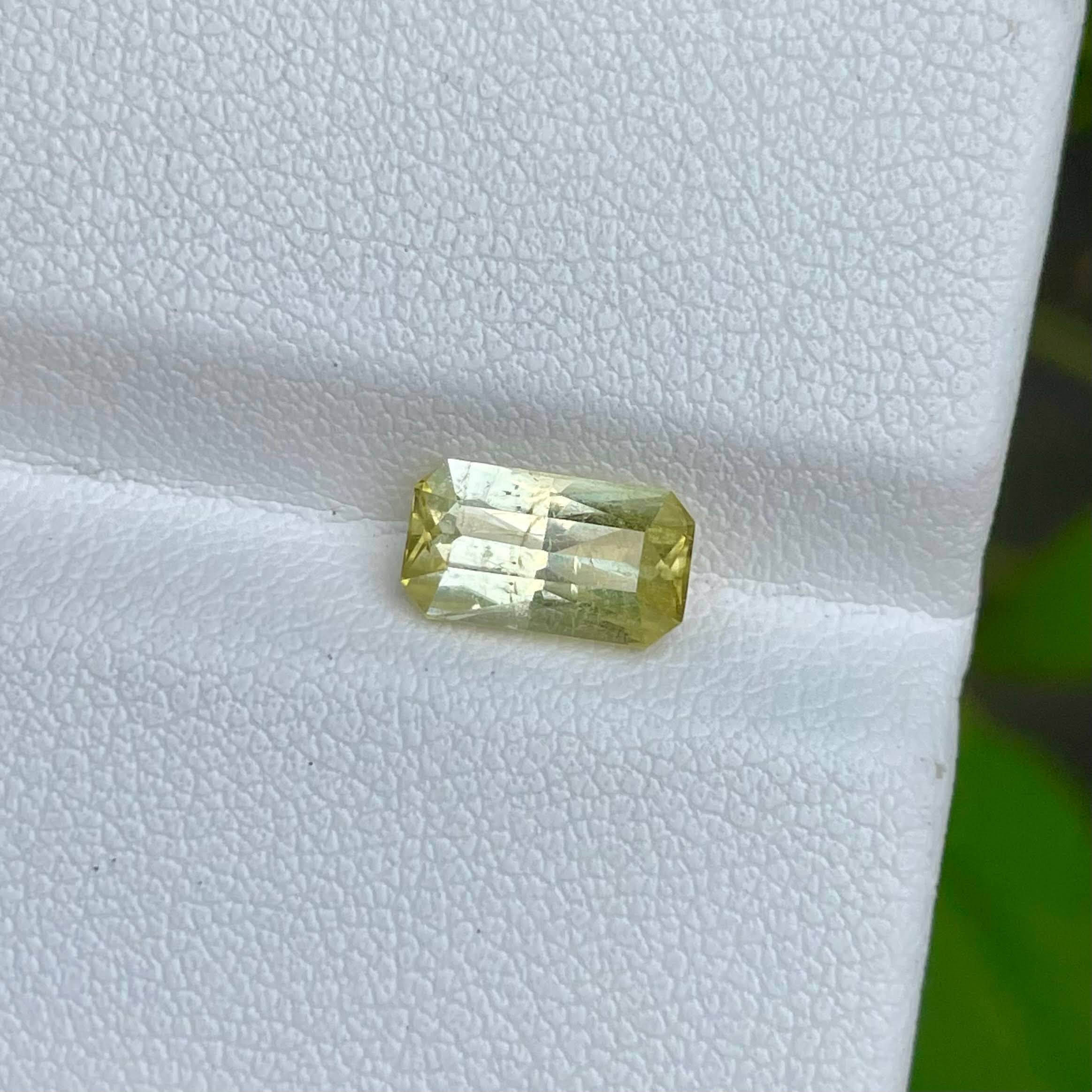 1.60 Carats Canary Tourmaline Custom Precision Cut Natural African Gemstone