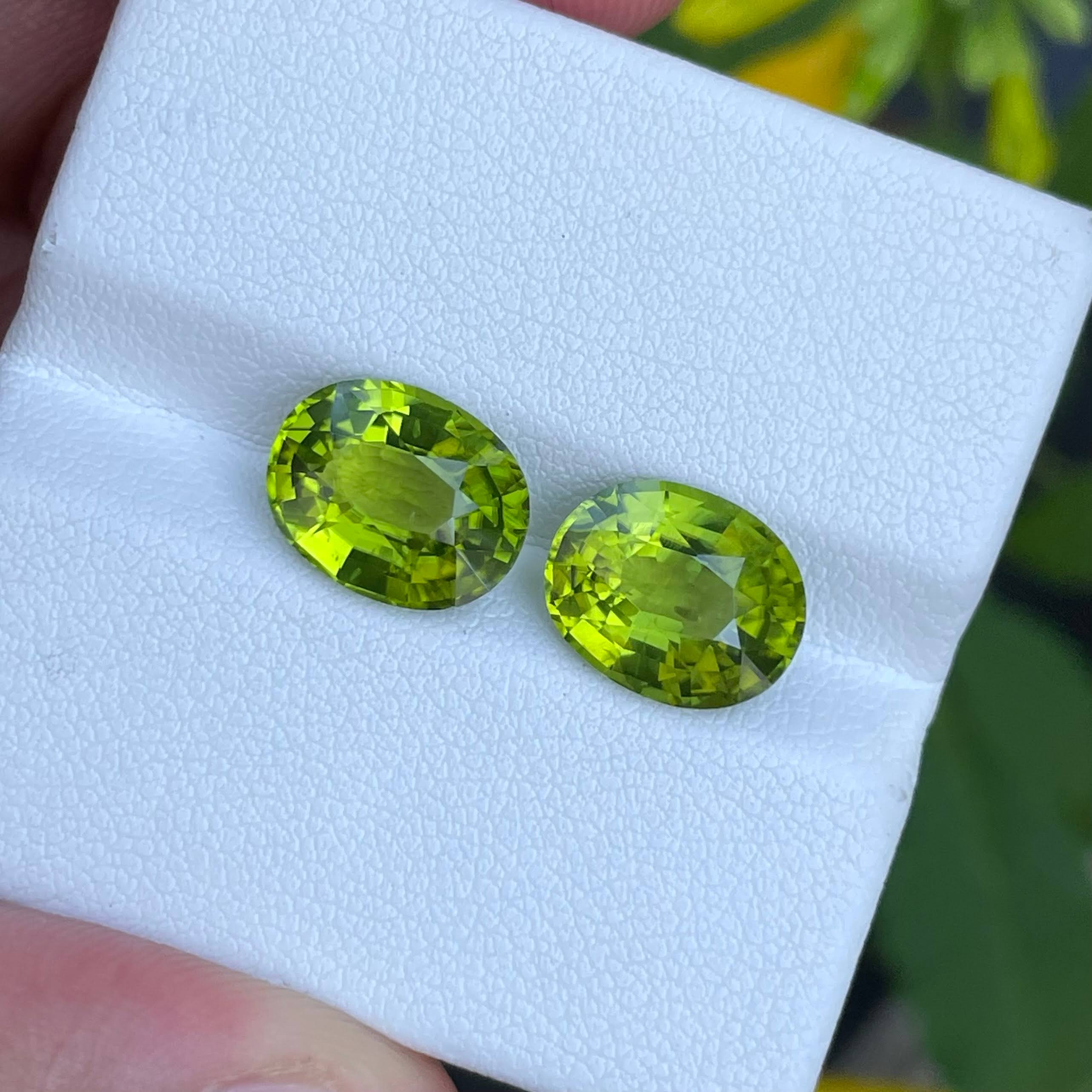 Green Peridot Pair