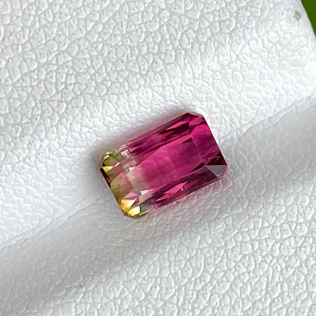 1.23 carats Watermelon Tourmaline Stone Scissor Cut Afghani Gemstone — view 1