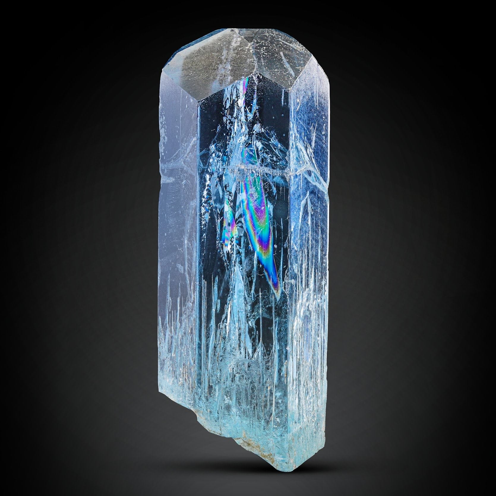 52 gram blue color double terminated Aquamarine crystal From Pakistan