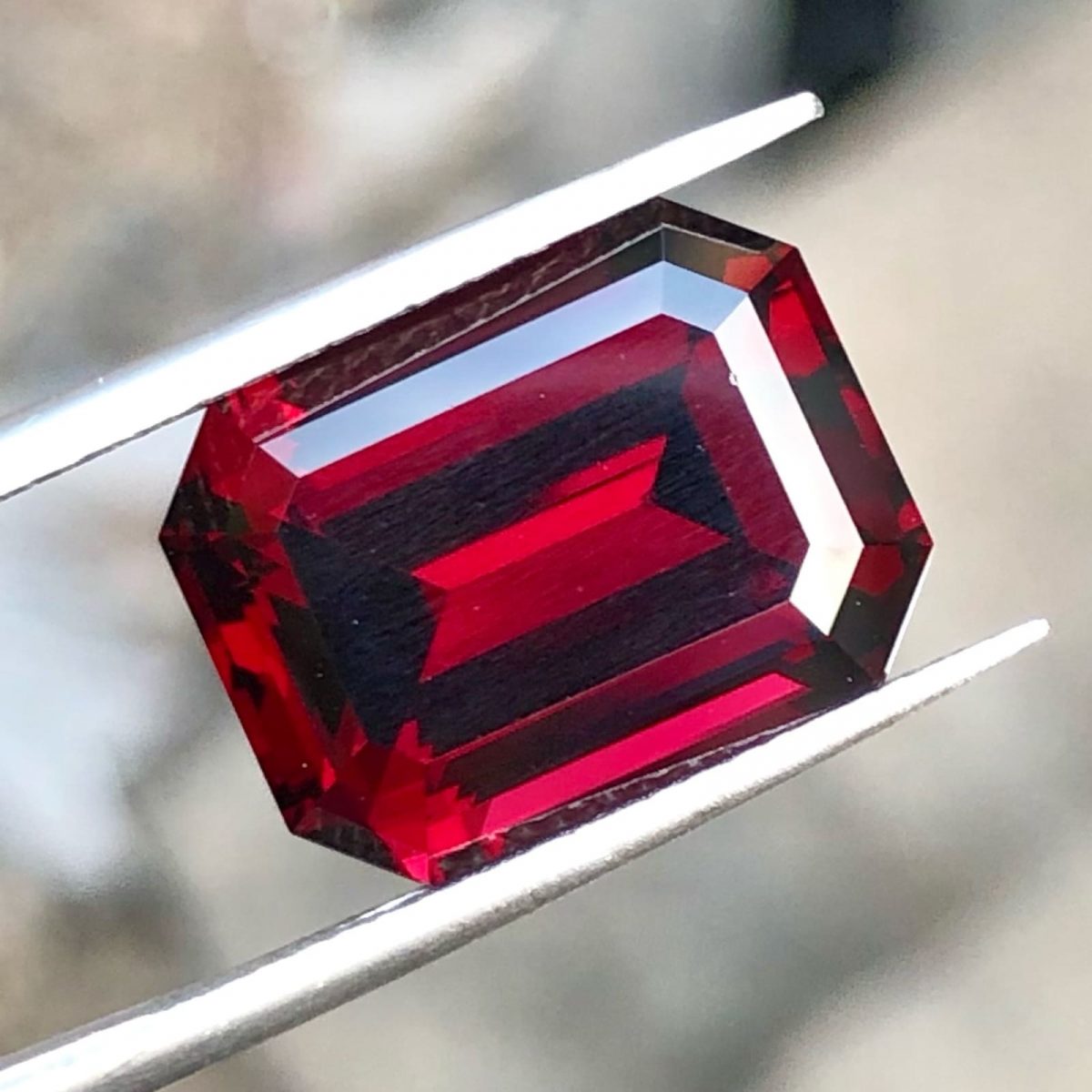 Faceted Wine Red Rhodolite Garnet