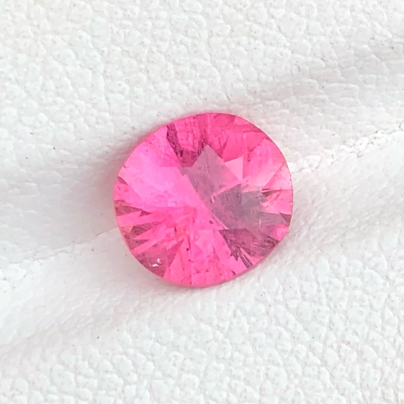 Faceted Hot Pink Tourmaline — view 2