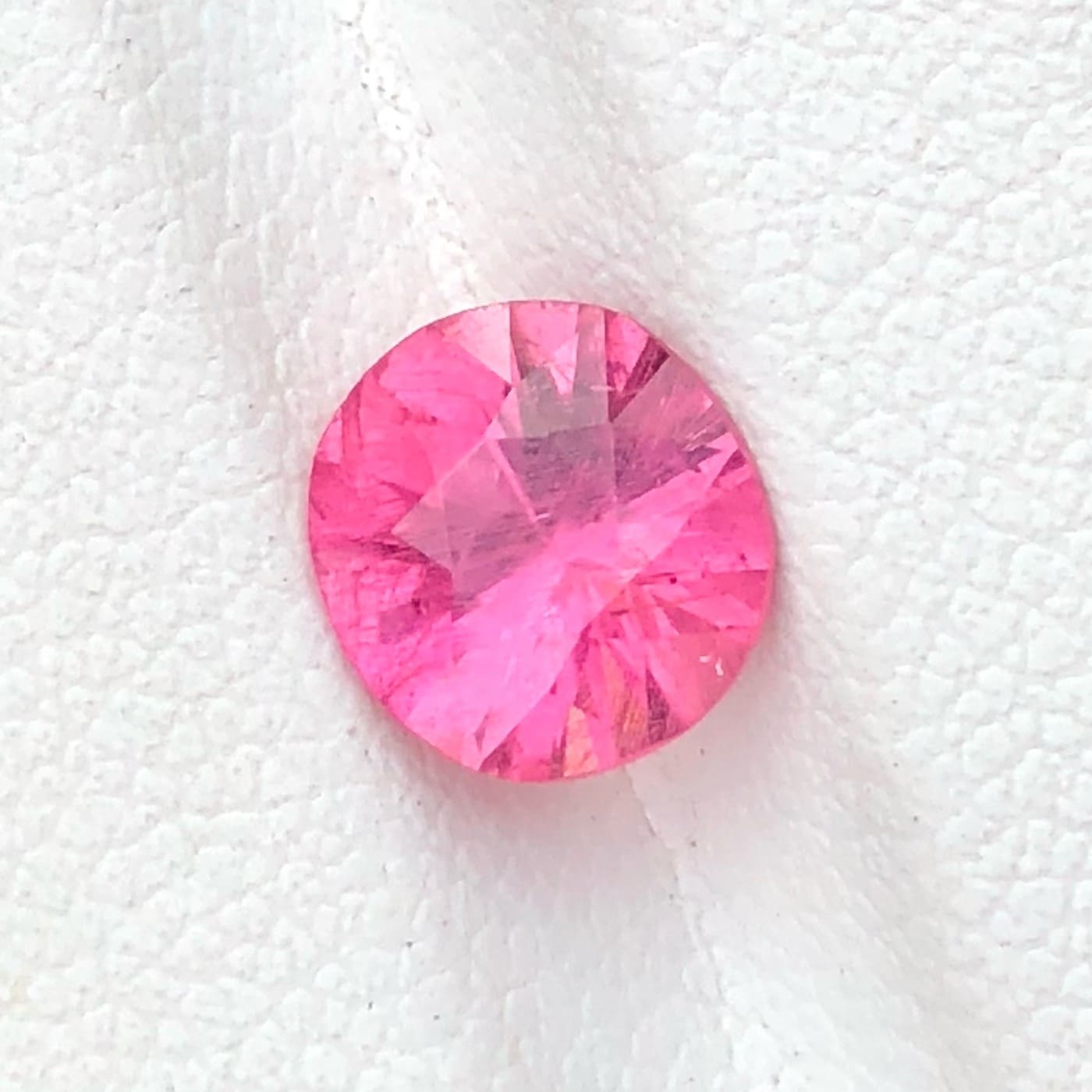 Faceted Hot Pink Tourmaline — view 3
