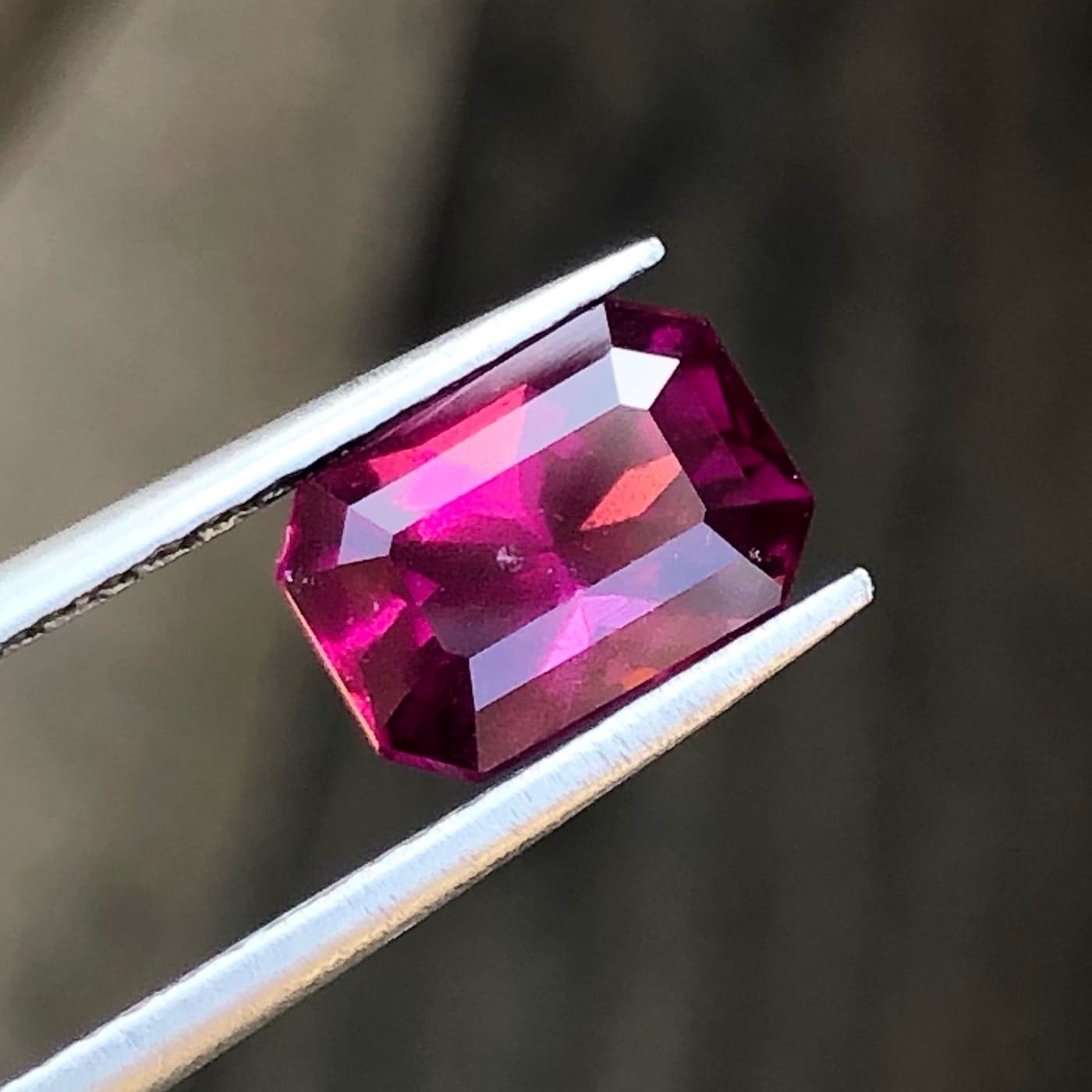 Beautiful Pinkish Red Rhodolite Garnet — view 3