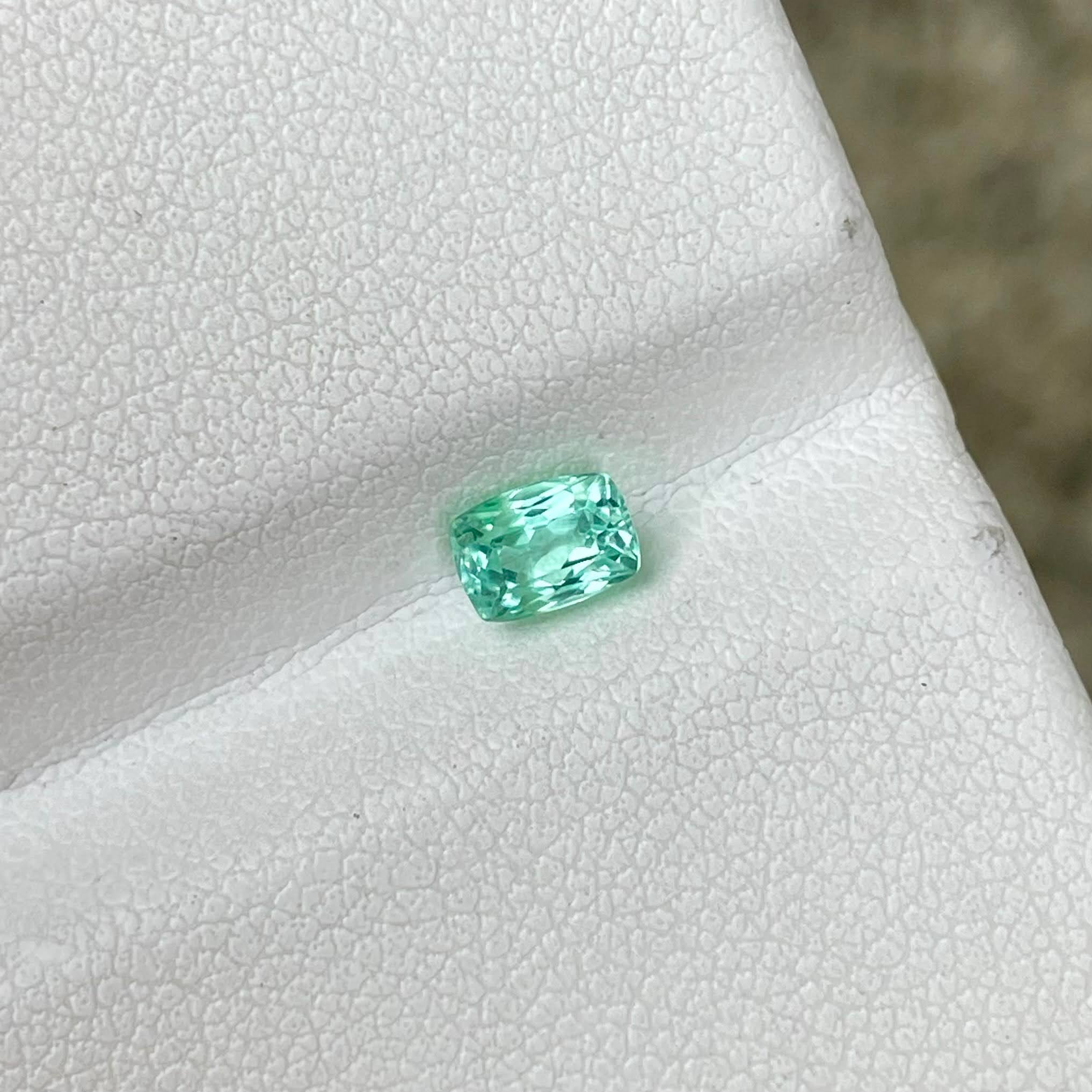 0.44 carats Paraiba Tourmaline Cushion Cut Natural Stone from Mozambique — view 1