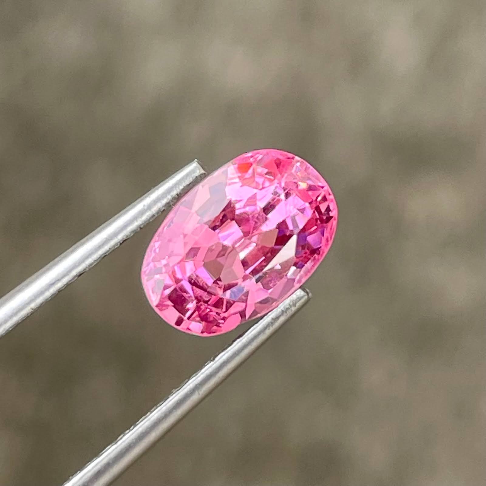 2.35 carats Pinkish Spinel Stone Cushion Cut Natural Gemstone from Burma — view 3