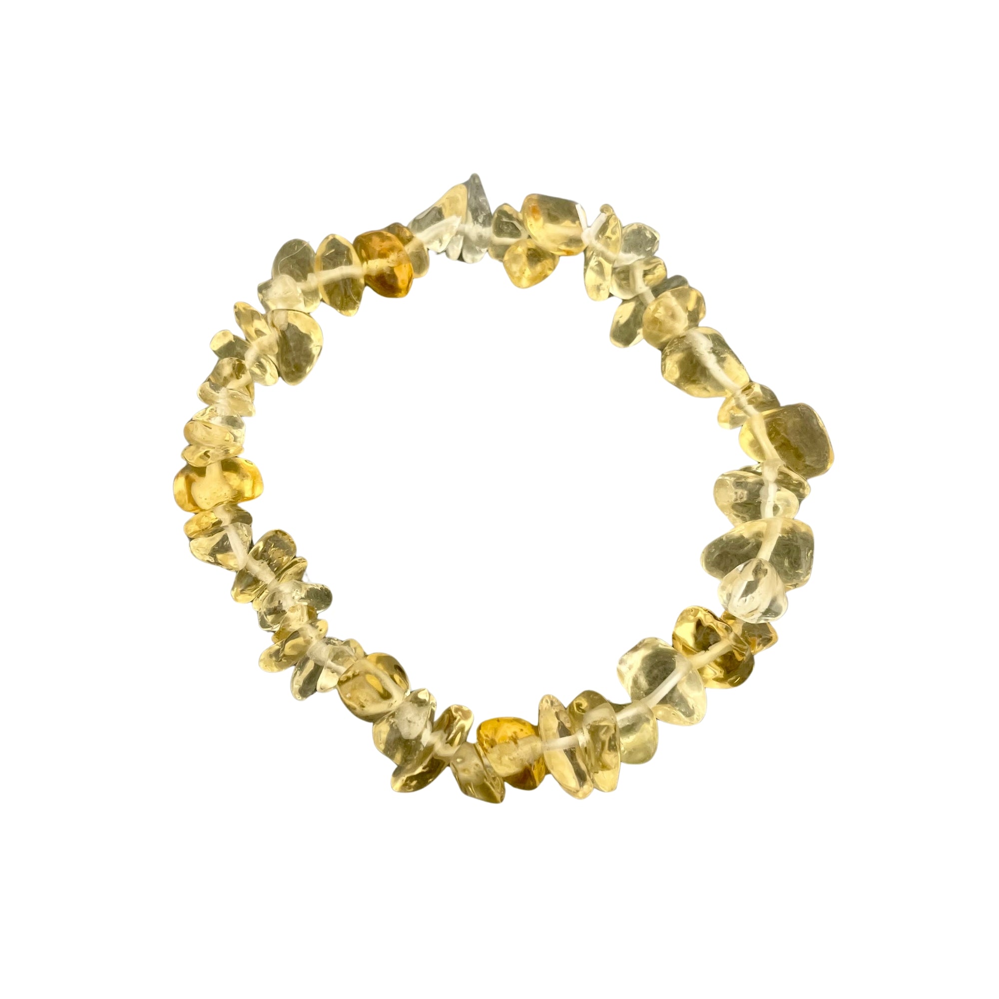 Handmade Orange Citrine Stone Beaded Free Size Bracelet from Brazil