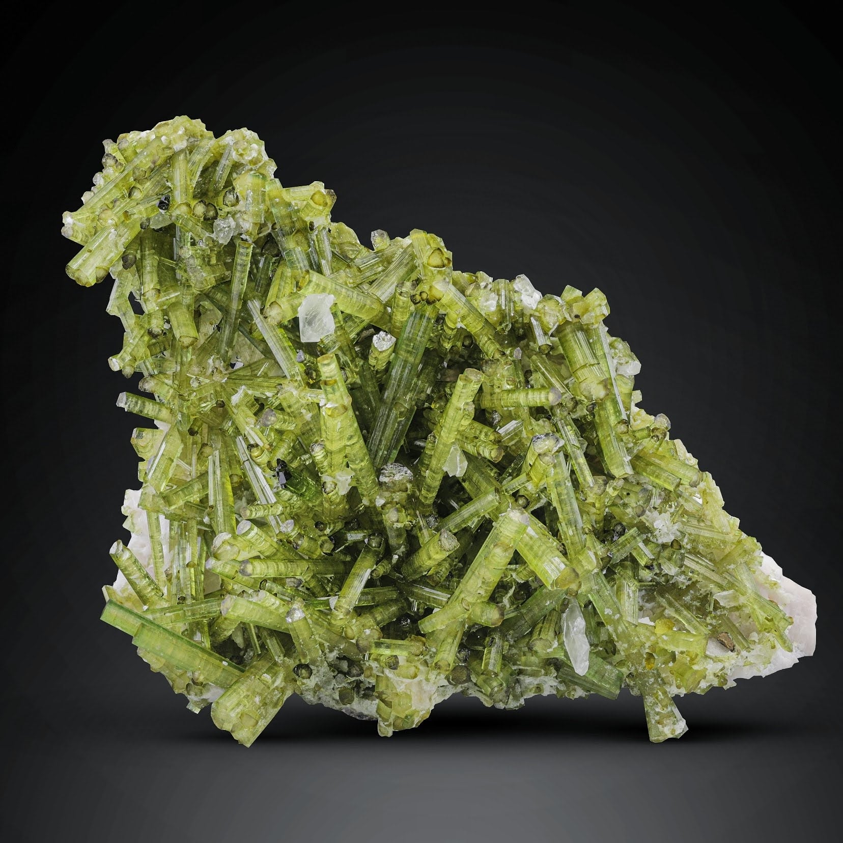 550 grams Cluster of Mint-Green color Tourmaline with Hambergite from Pakistan