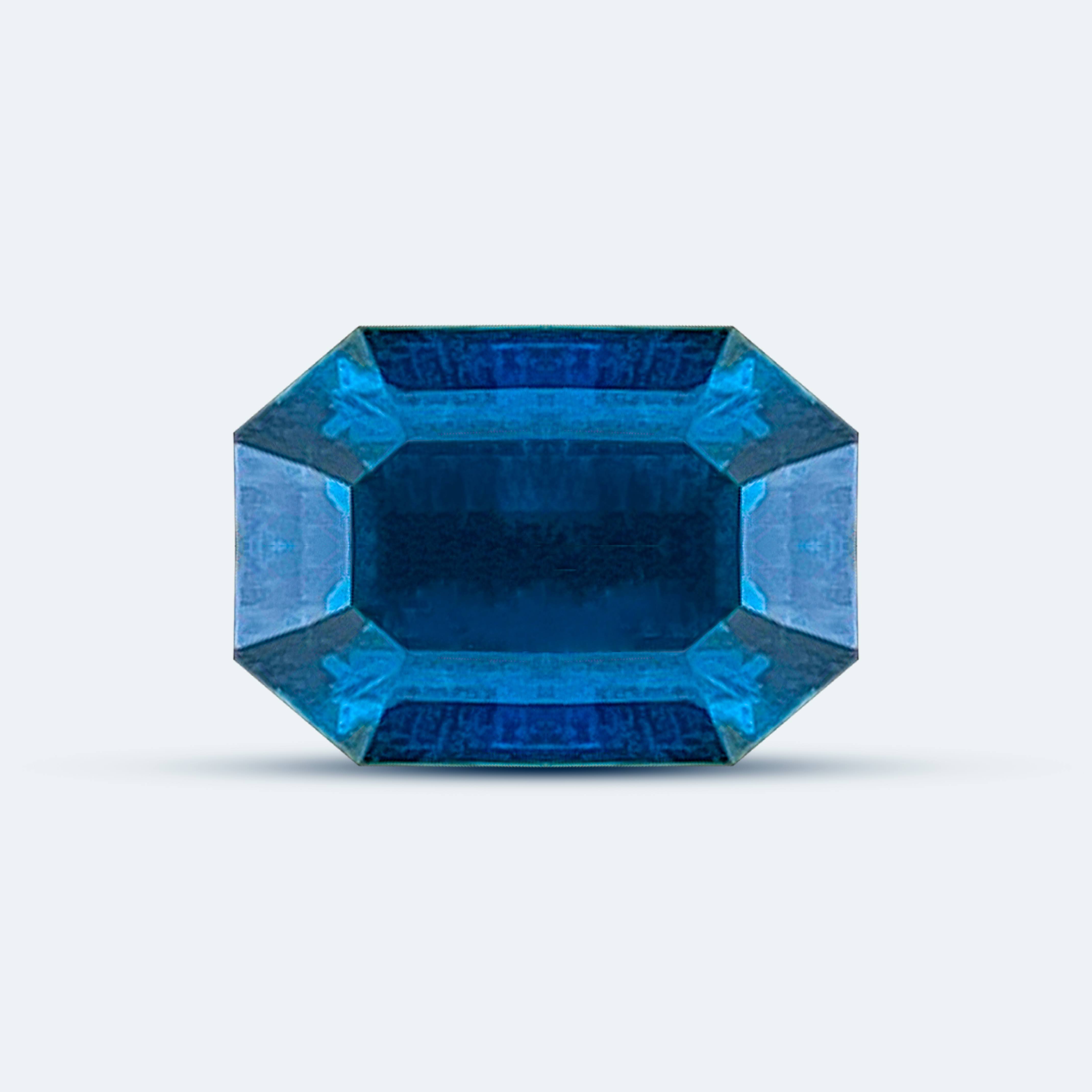 GIA Certified 1.51 carats Cobalt Blue Spinel Stone Step Cut Natural Gemstone — view 5