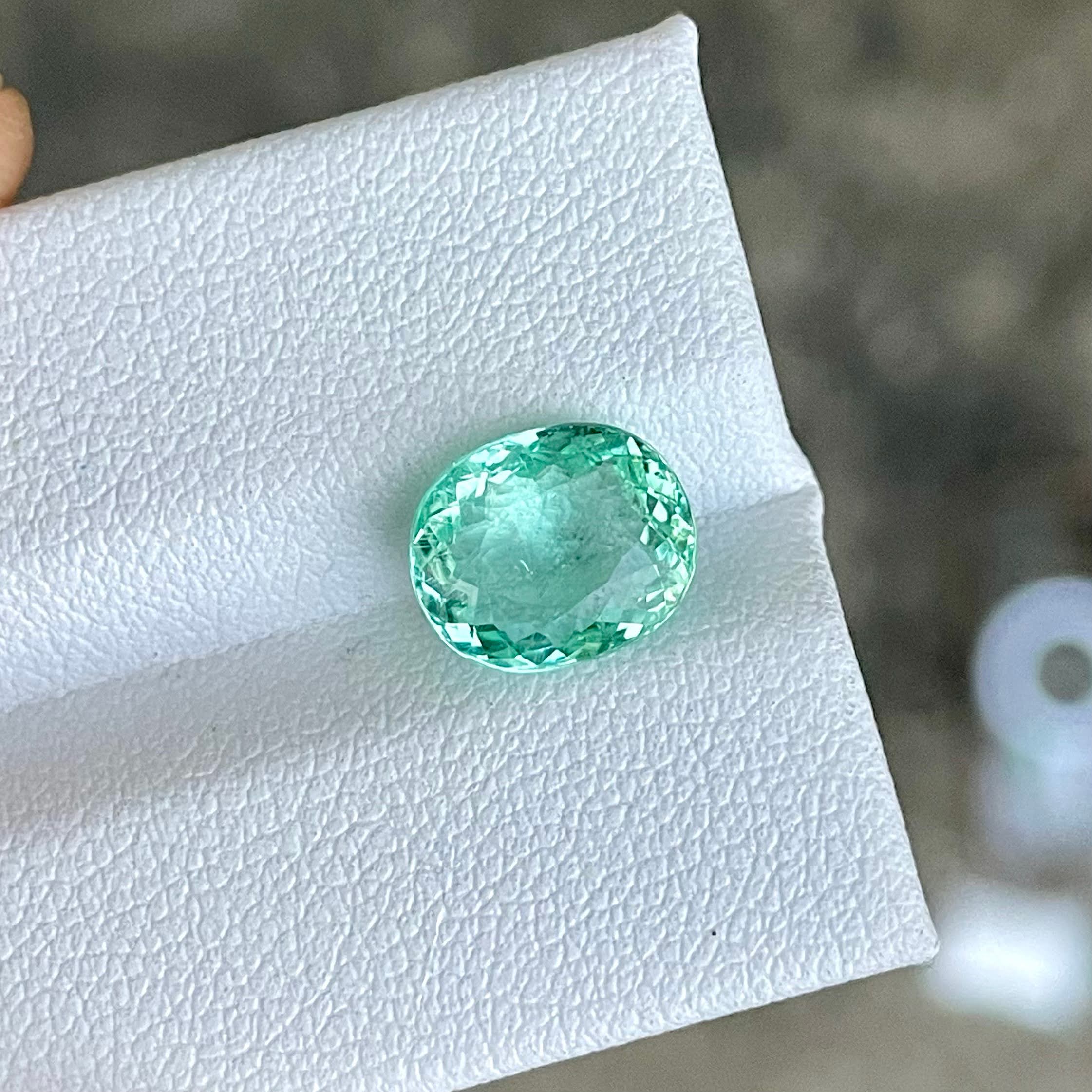 2.76 carats ICA Certified Paraiba Tourmaline Oval Cut from Mozambique — view 1