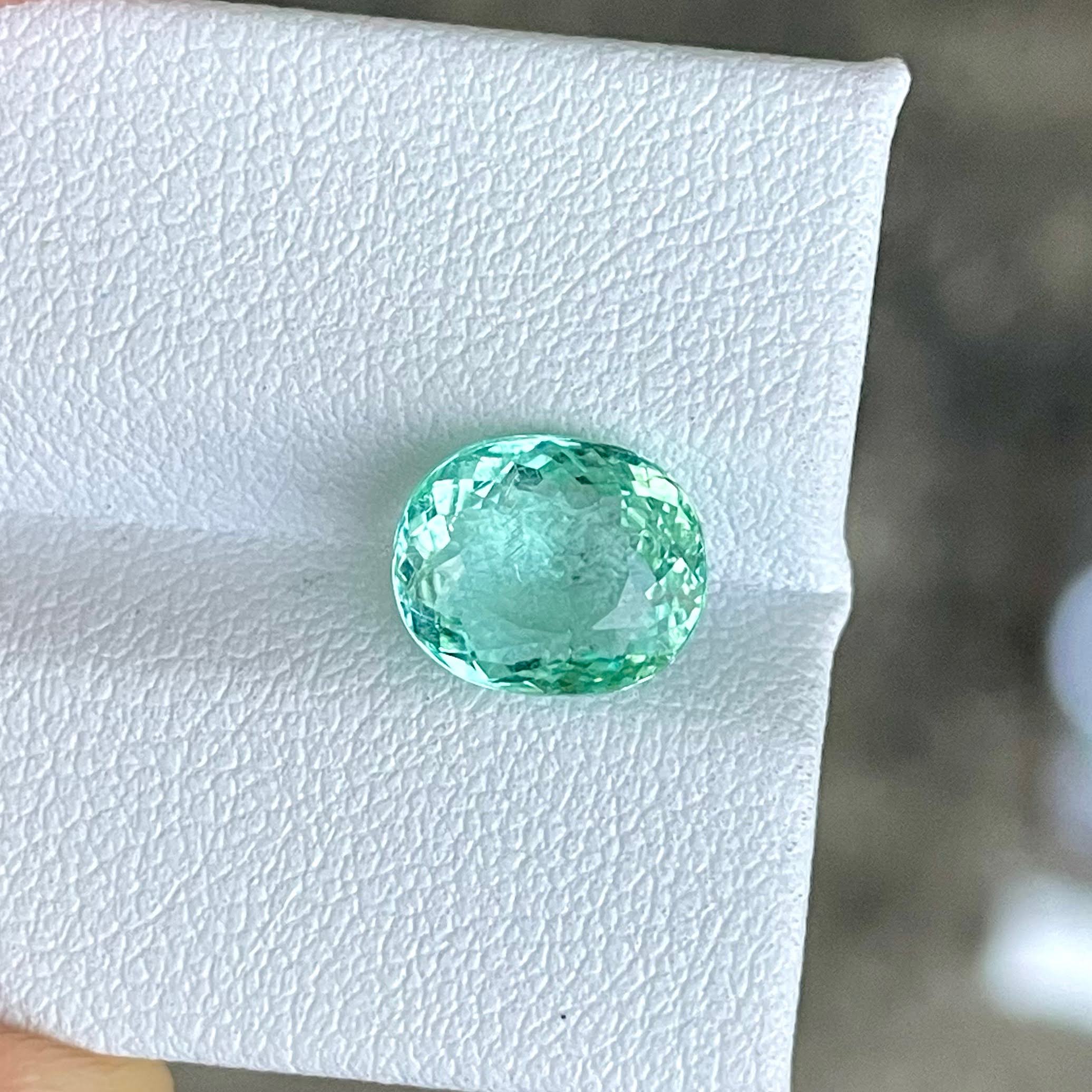 2.76 carats ICA Certified Paraiba Tourmaline Oval Cut from Mozambique — view 2