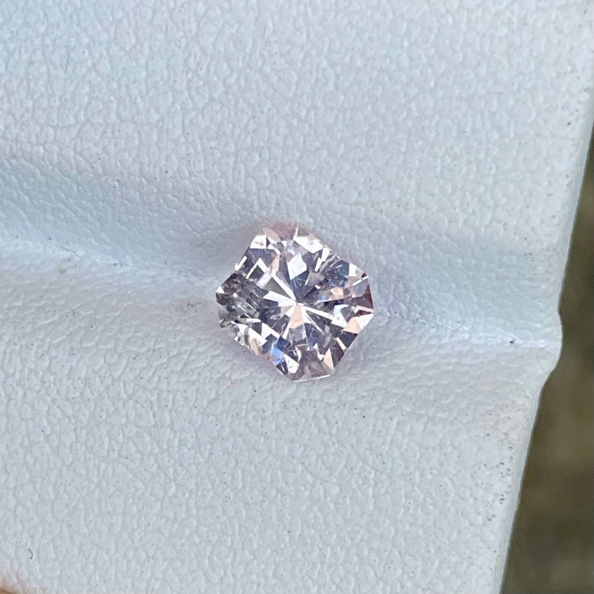 1.22 carats Pink Morganite Custom Precision Cut Natural African Gemstone — view 4