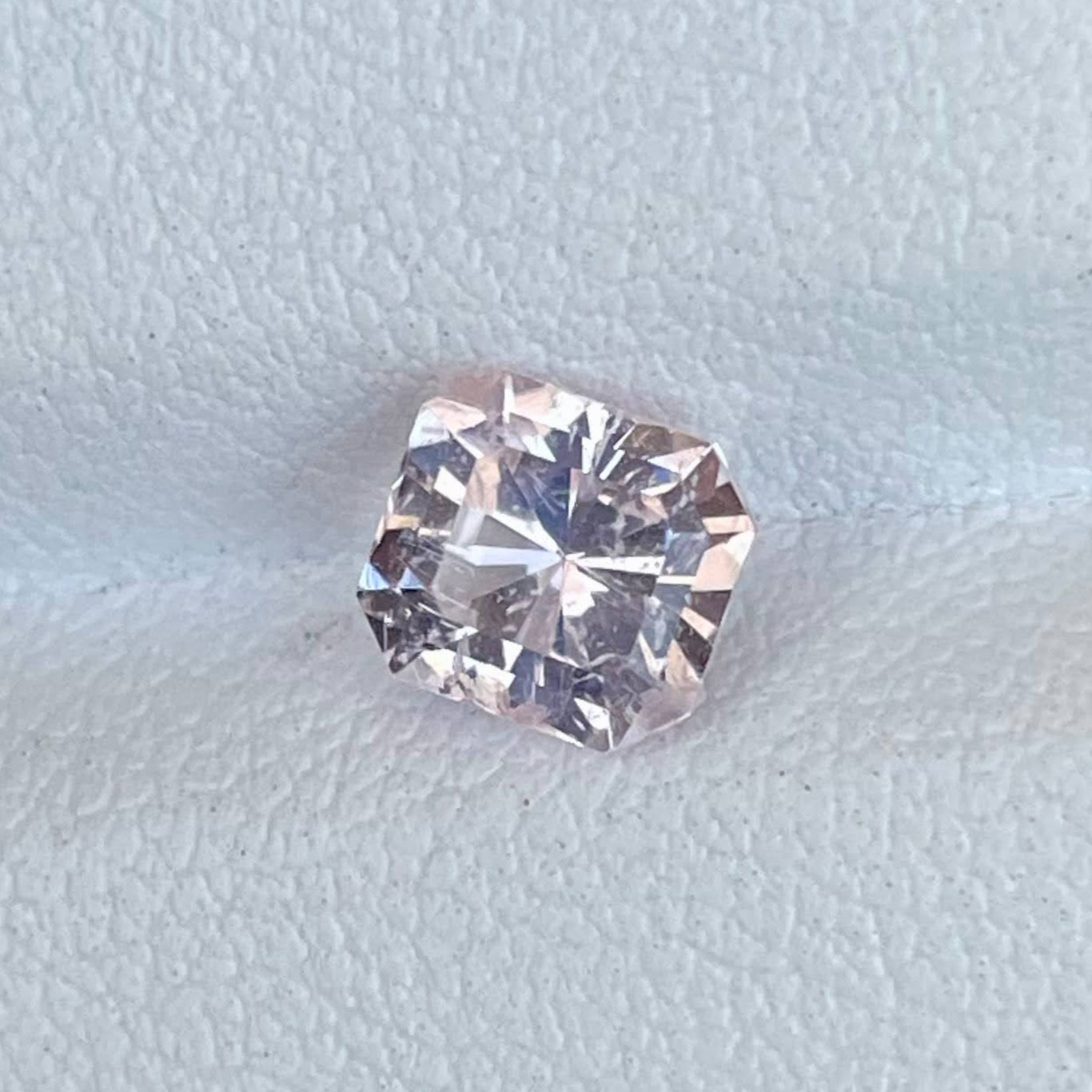 1.22 carats Pink Morganite Custom Precision Cut Natural African Gemstone — view 5
