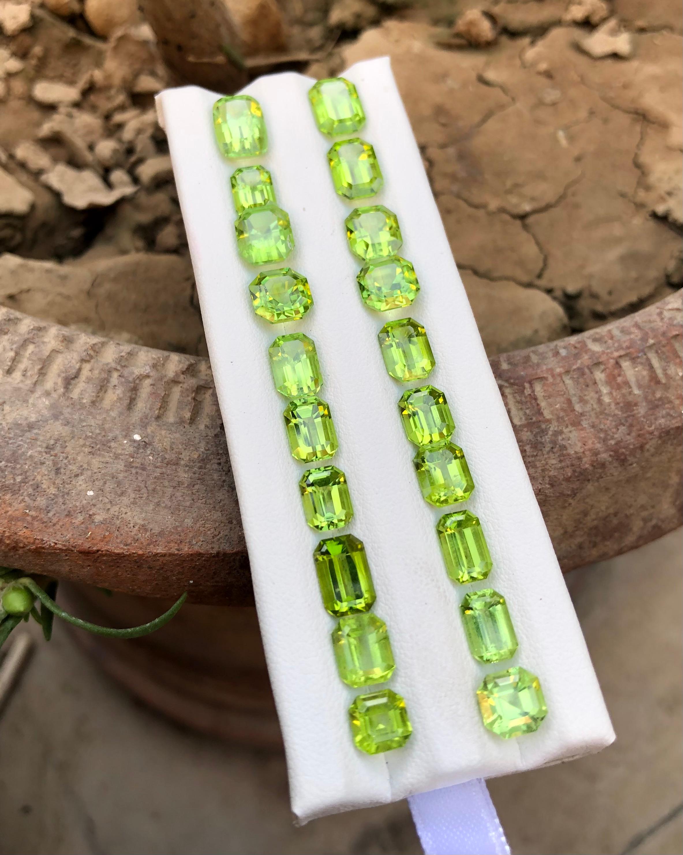 45.71 carats natural Peridot Lot from Pakistan Loose Gemstone