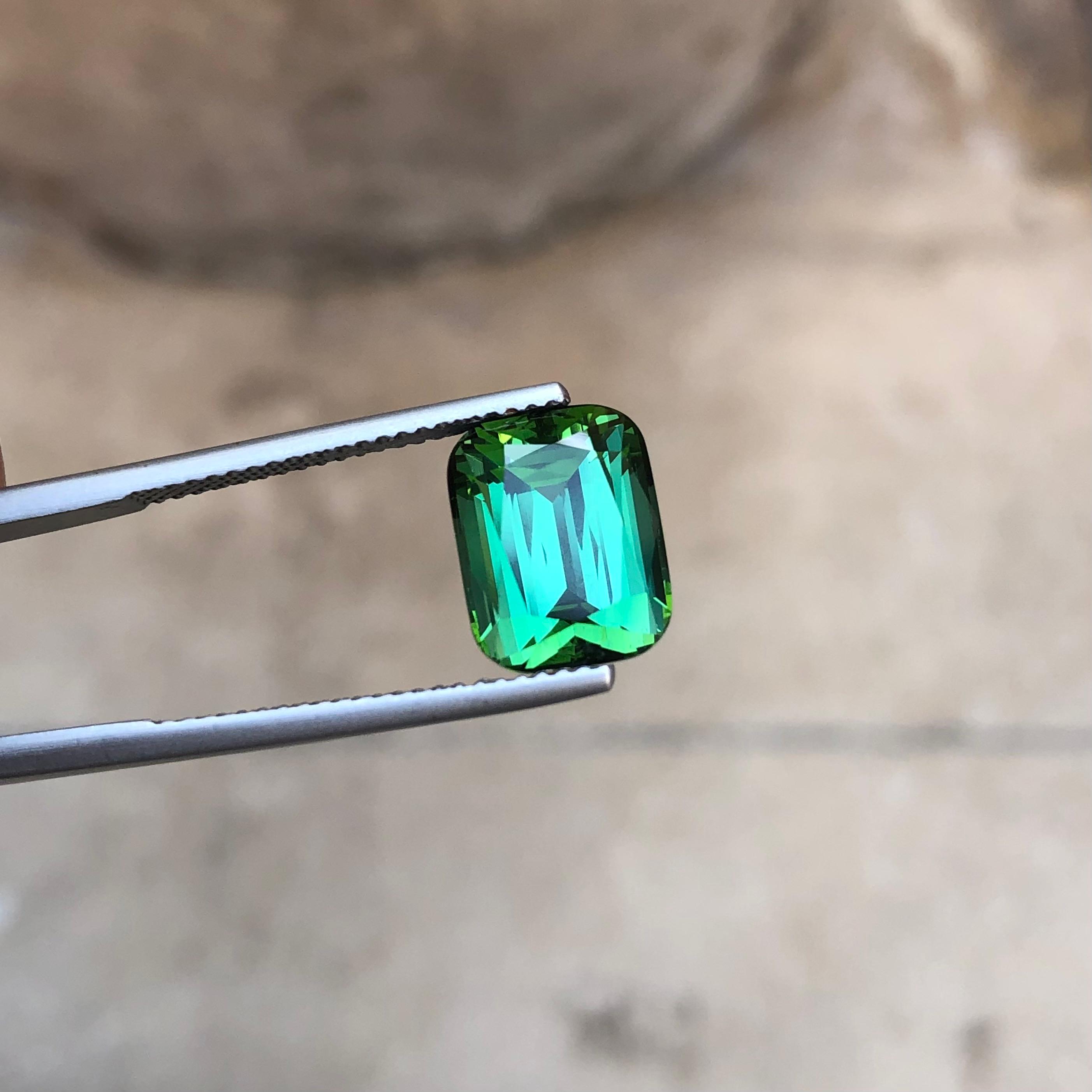 5.40 Carats Bluish Green Tourmaline from Afghanistan