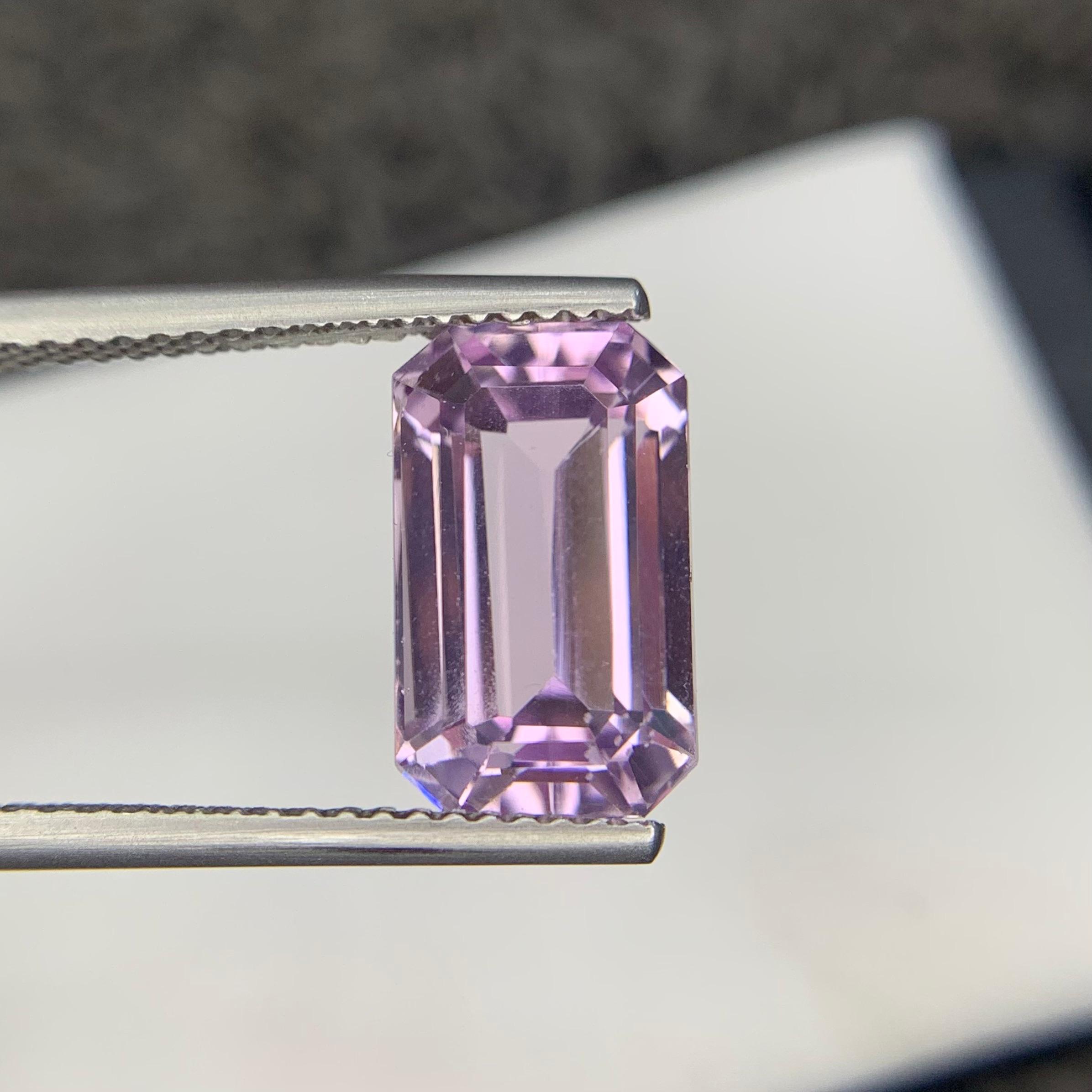 4.95 Carats Purple Kunzite Loose Gemstone from Afghanistan — view 4