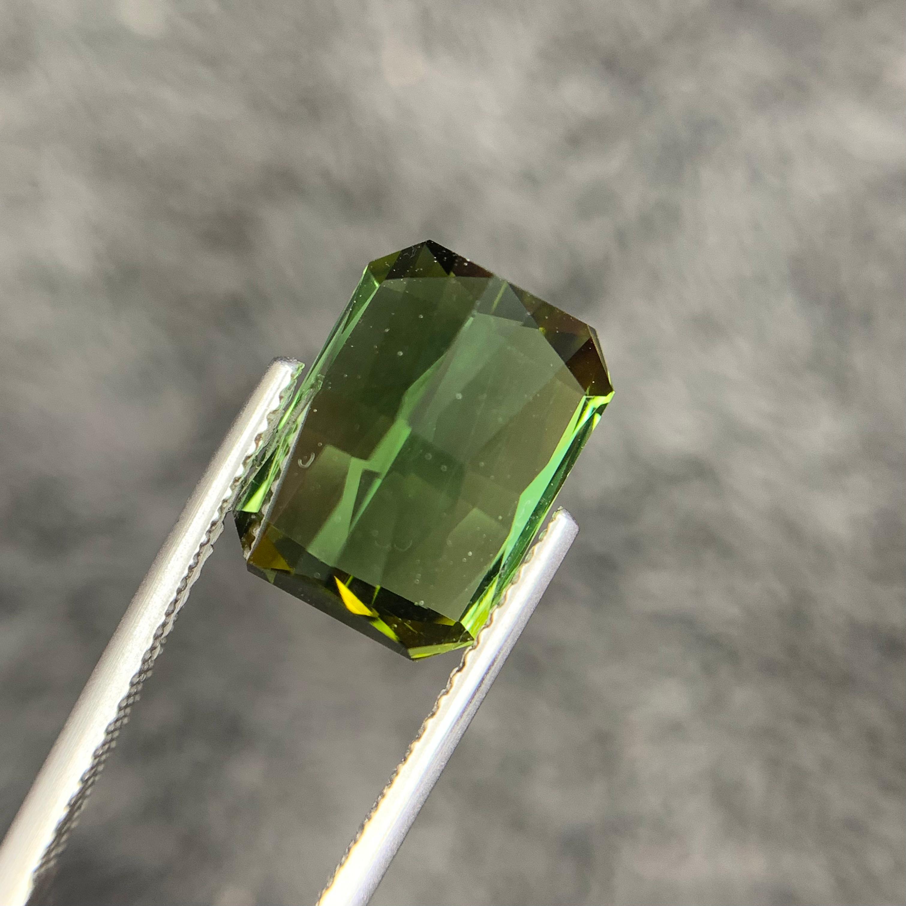 8.38 Carats Green Tourmaline Loose Gemstone from Afghanistan — view 1