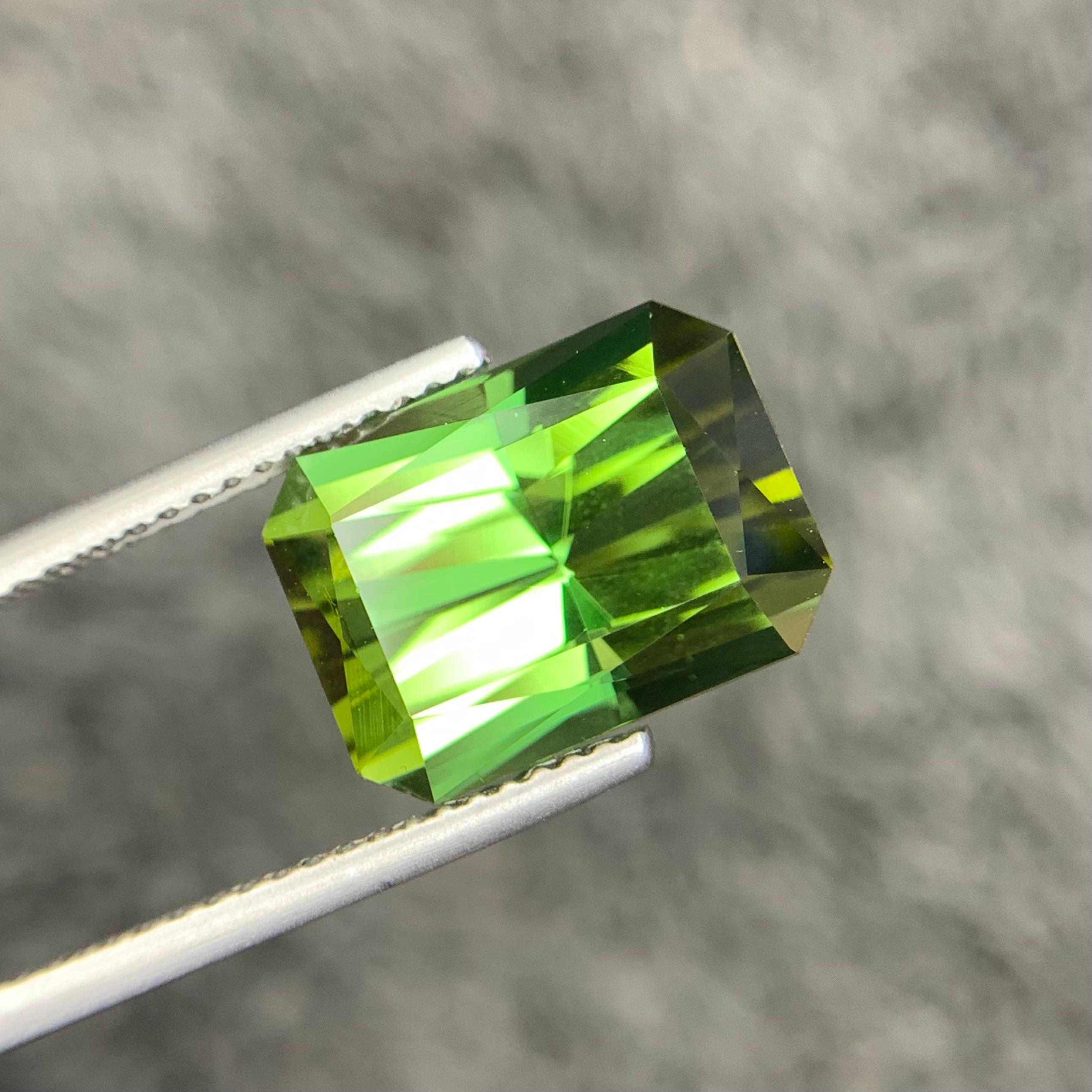 8.38 Carats Green Tourmaline Loose Gemstone from Afghanistan — view 5