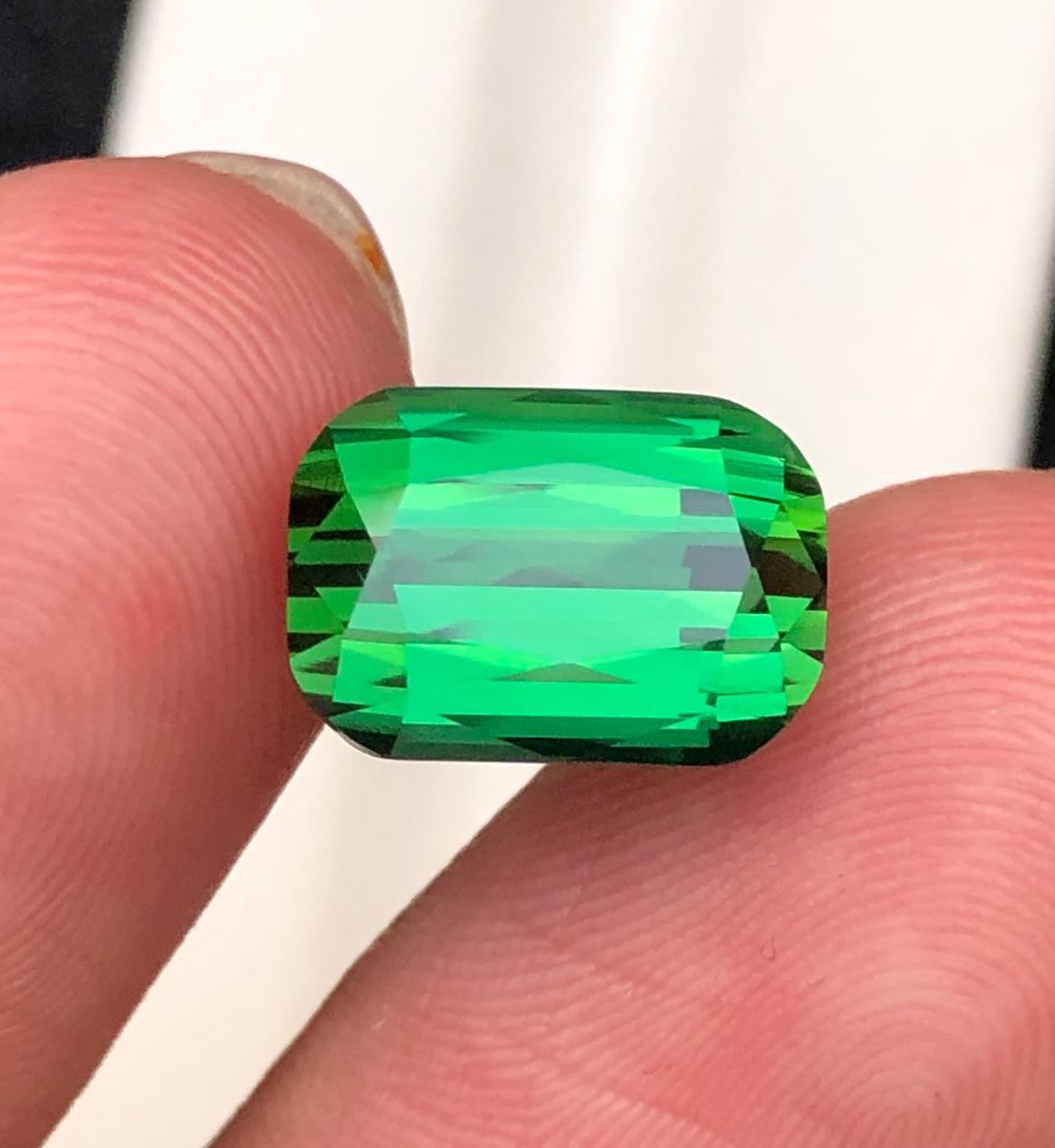 5.45 Carats Green Tourmaline Loose Gem stone From Afghanistan